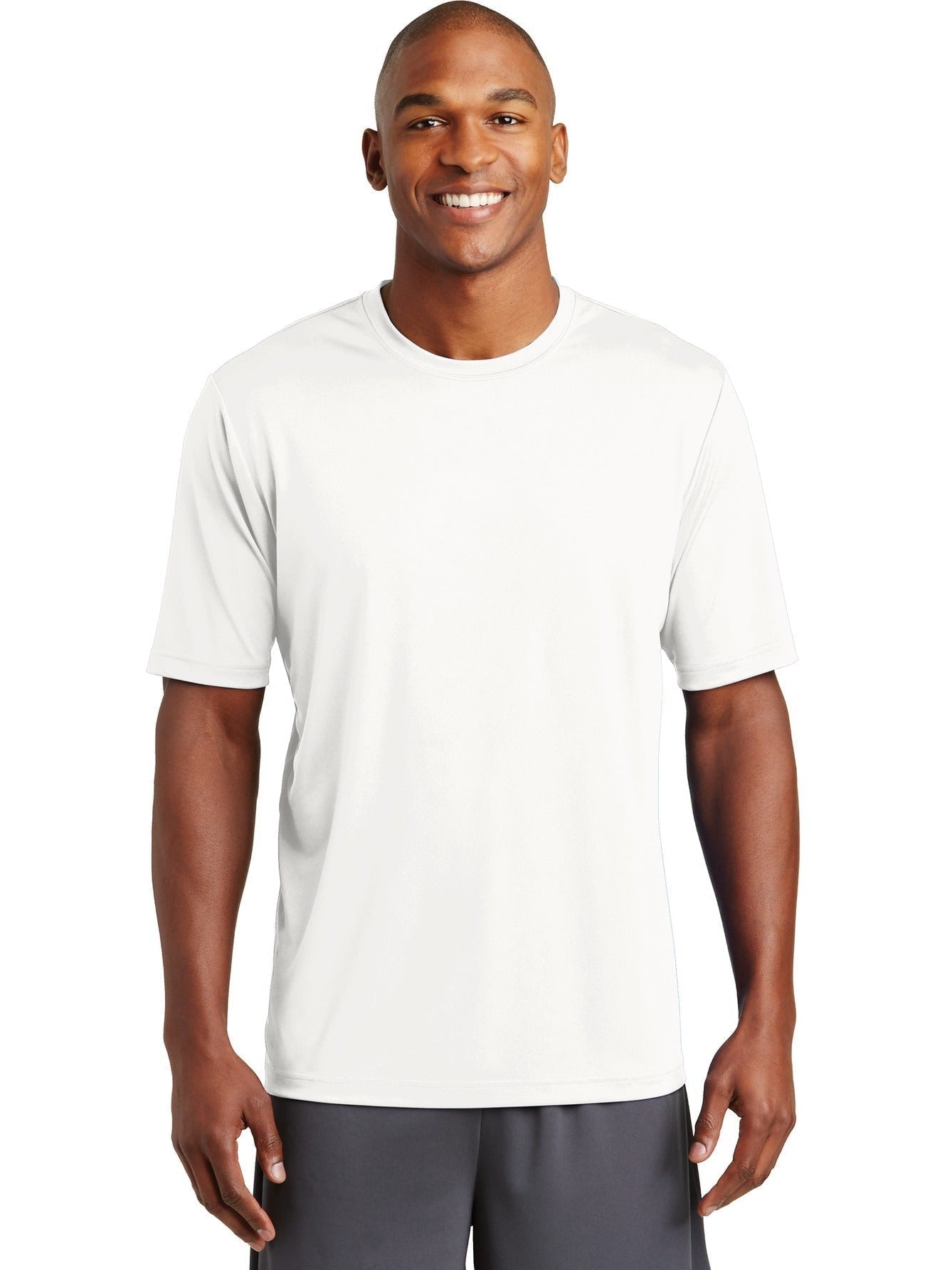 Sport-Tek Posicharge Tough Tee-Regular-Sport-Tek-White-S-Thread Logic