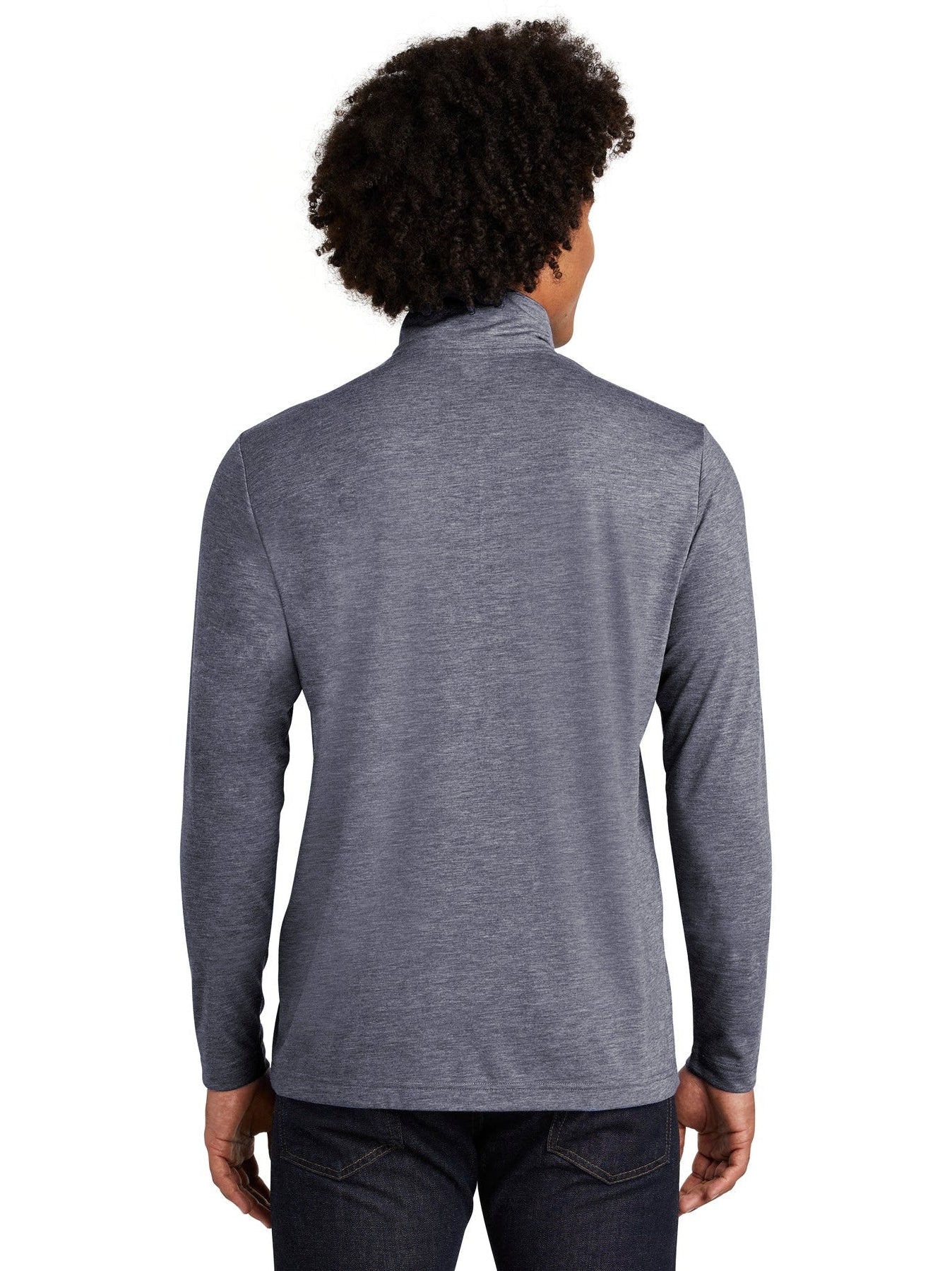 no-logo Sport-Tek Posicharge Tri-Blend Wicking 1/4-Zip Pullover-Regular-Sport-Tek-Thread Logic