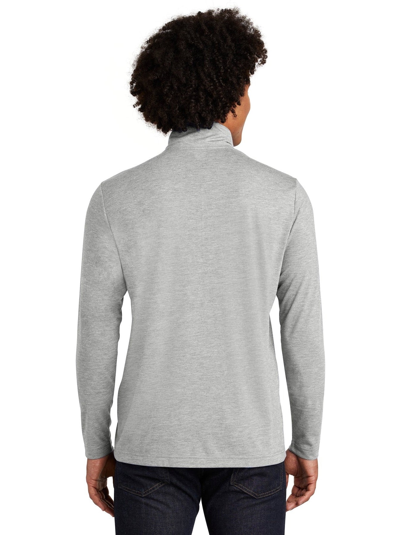 no-logo Sport-Tek Posicharge Tri-Blend Wicking 1/4-Zip Pullover-Regular-Sport-Tek-Thread Logic