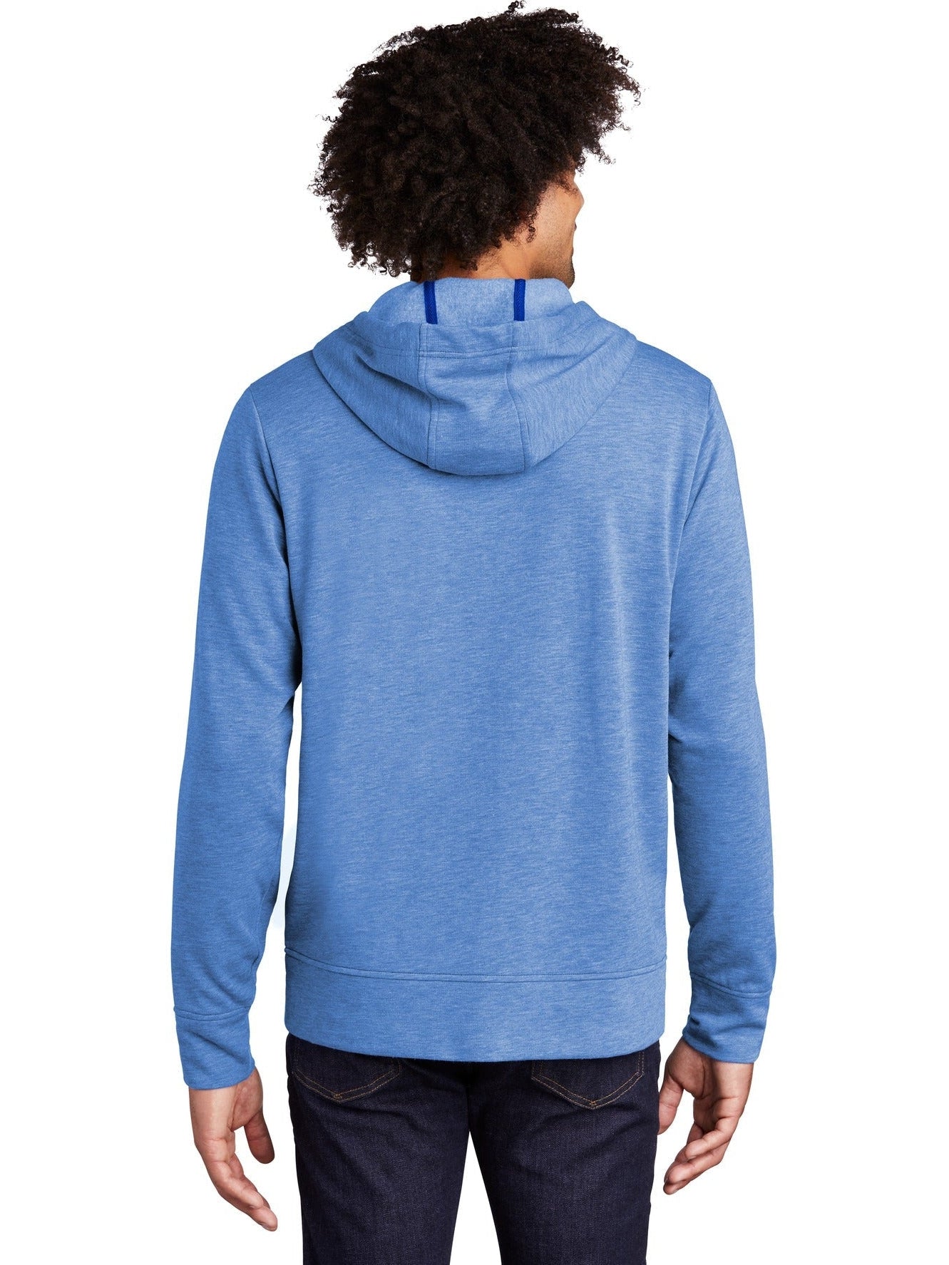 no-logo Sport-Tek Posicharge Tri-Blend Wicking Fleece Full-Zip Hooded Jacket-Regular-Sport-Tek-Thread Logic