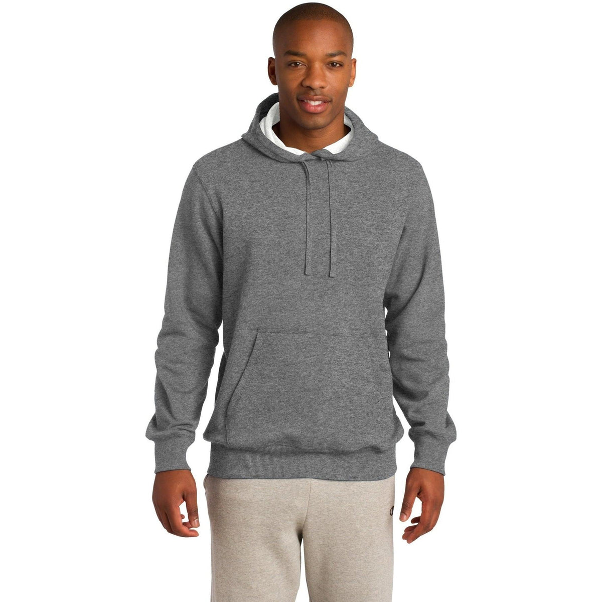 no-logo Sport-Tek Pullover Hooded Sweatshirt-Hoodies-Sport-Tek-Vintage Heather-S-Thread Logic