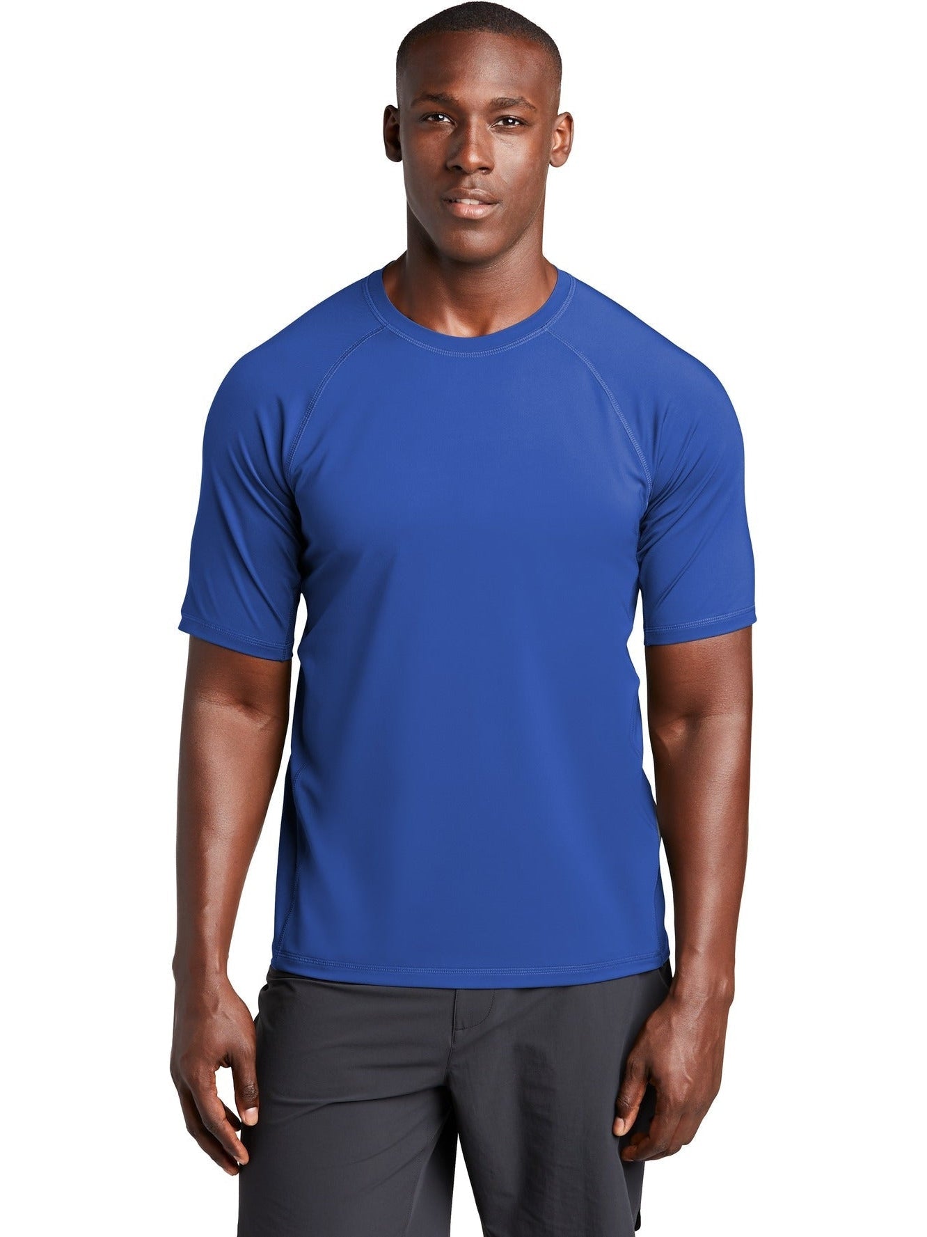 Sport-Tek Rashguard Tee-Regular-Sport-Tek-True Royal-S-Thread Logic