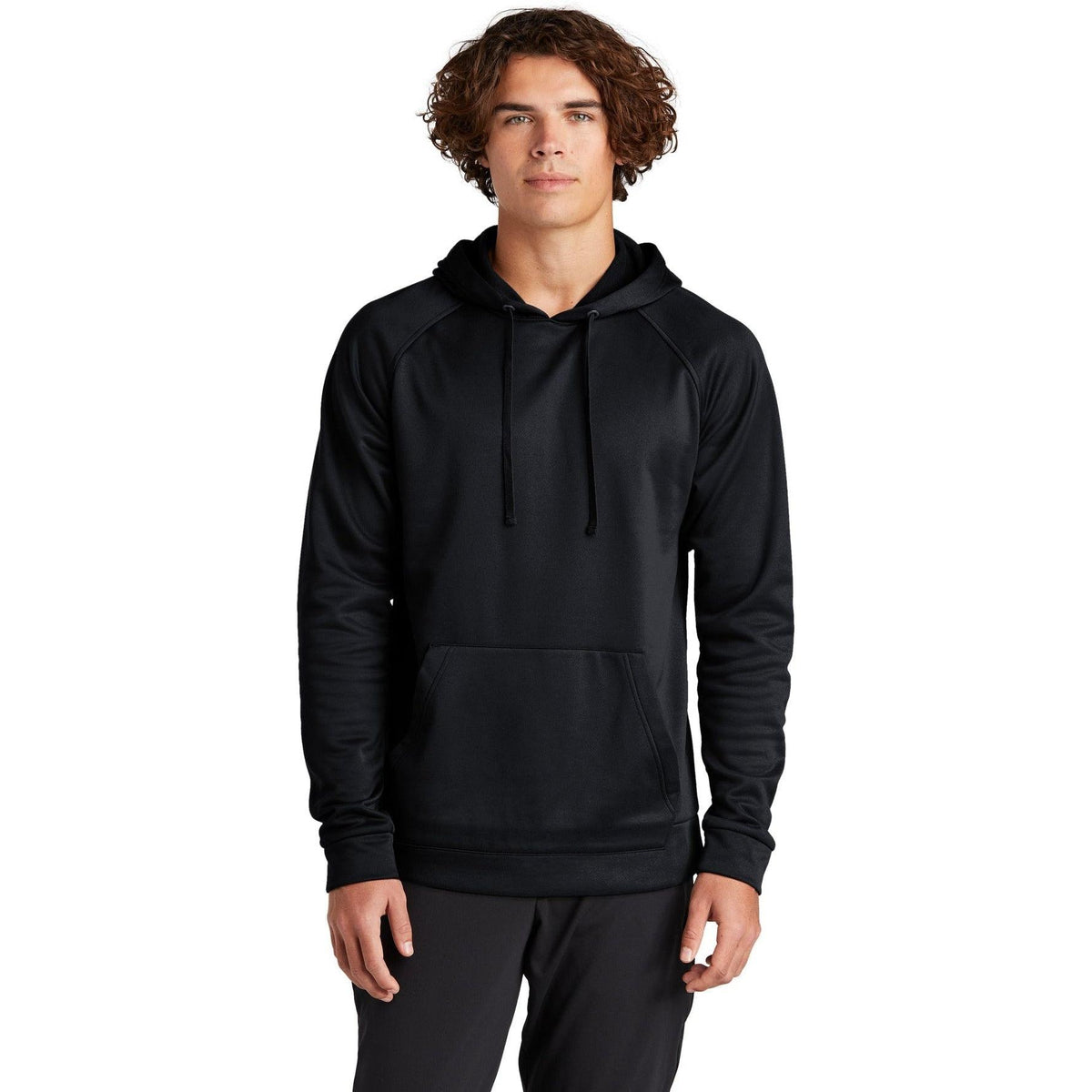 no-logo Sport-Tek Re-Compete Fleece Pullover Hoodie-Regular-Sport-Tek-Black-2XL-Thread Logic