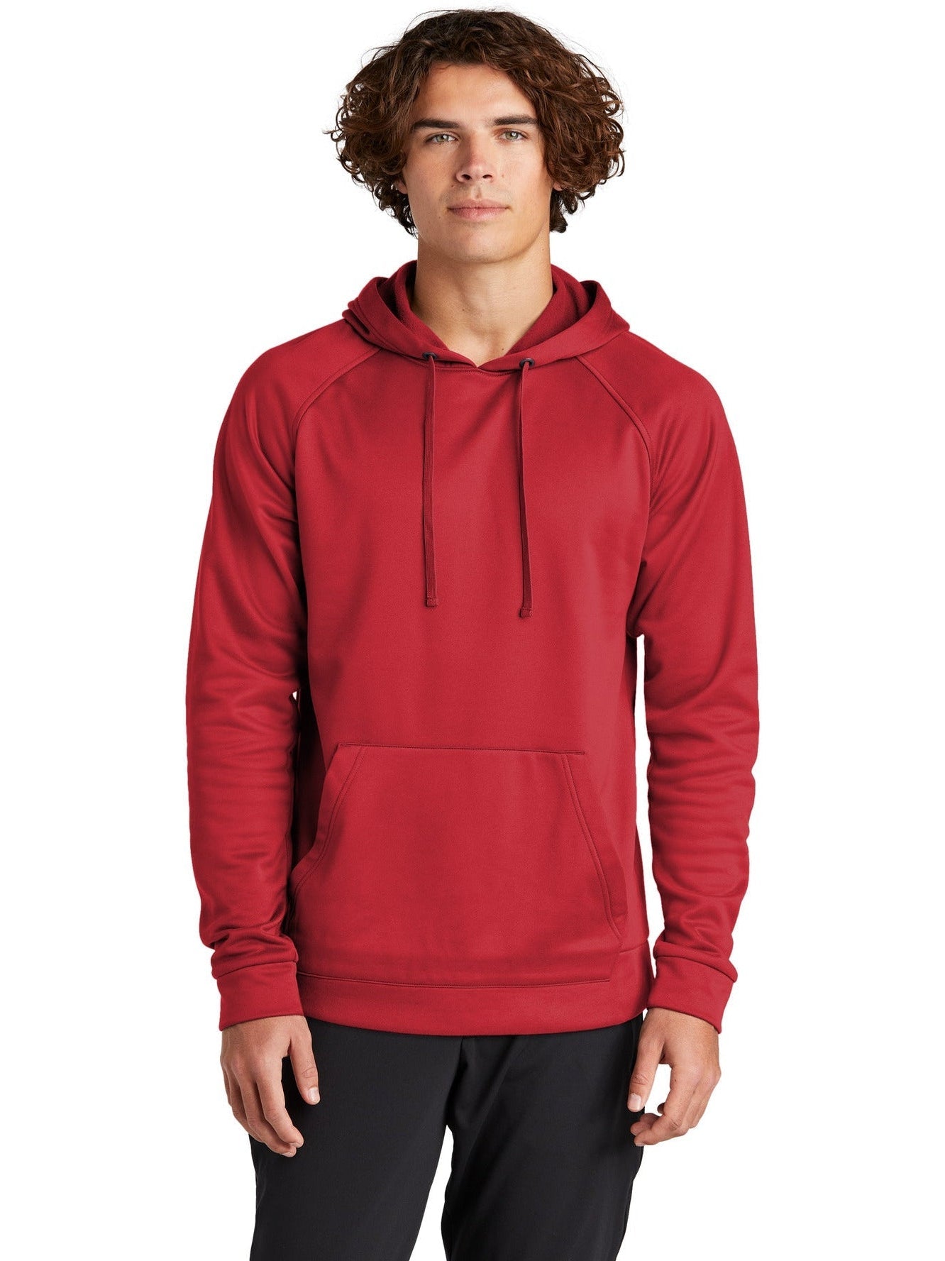 Sport-Tek Re-Compete Fleece Pullover Hoodie-Regular-Sport-Tek-True Red-2XL-Thread Logic