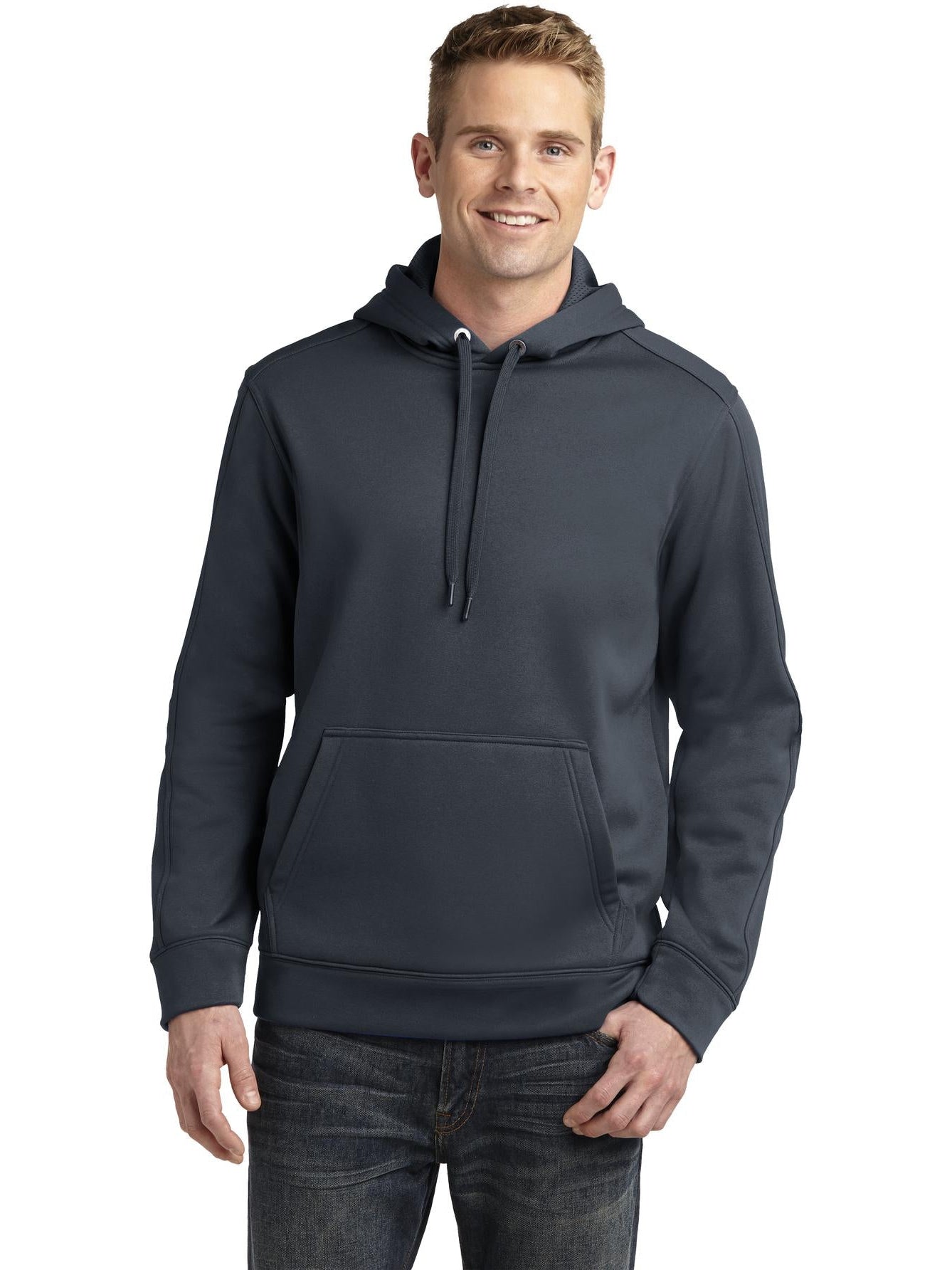 Sport-Tek Repel Hooded Pullover-Regular-Sport-Tek-Graphite-S-Thread Logic