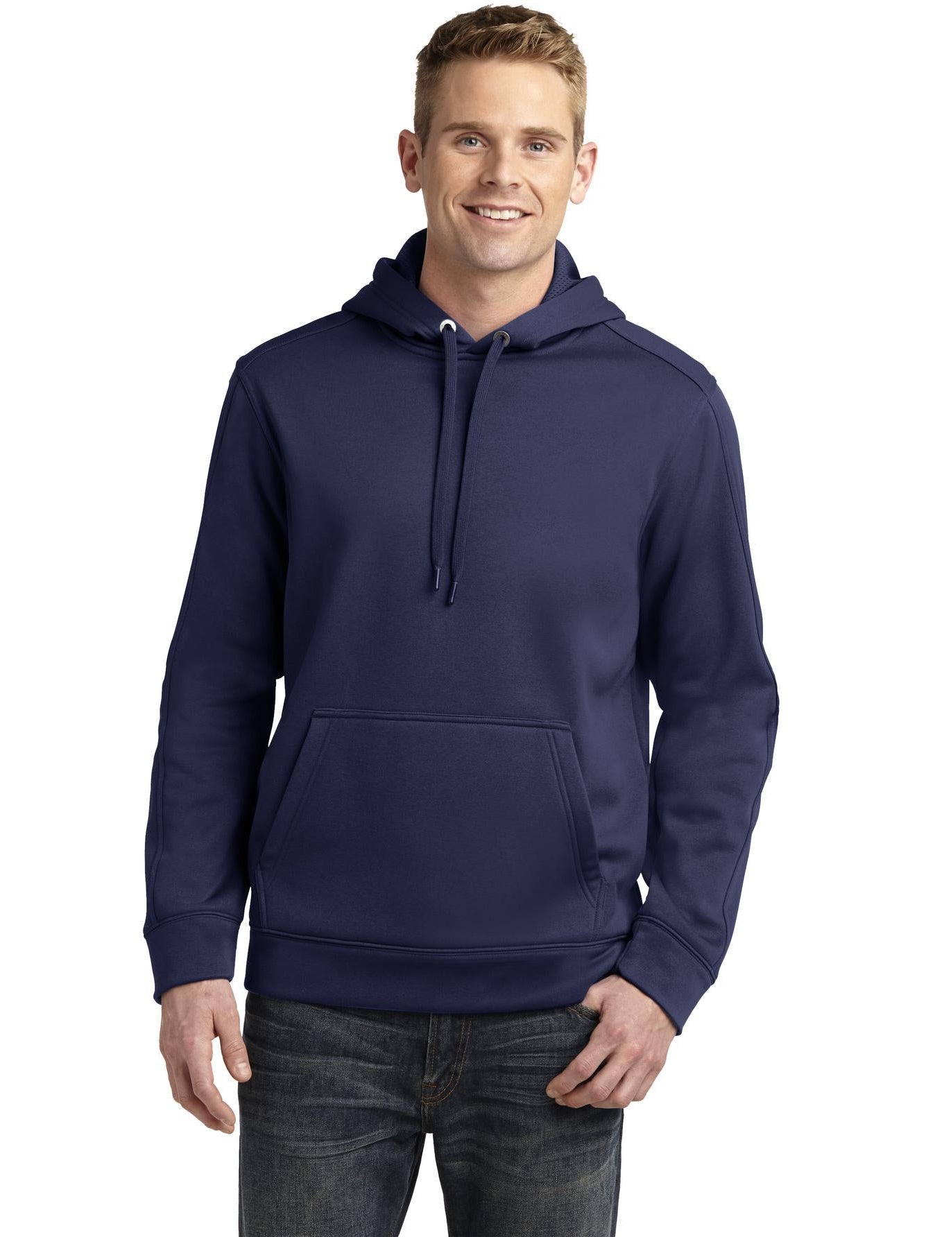 Sport-Tek Repel Hooded Pullover-Regular-Sport-Tek-True Navy-S-Thread Logic