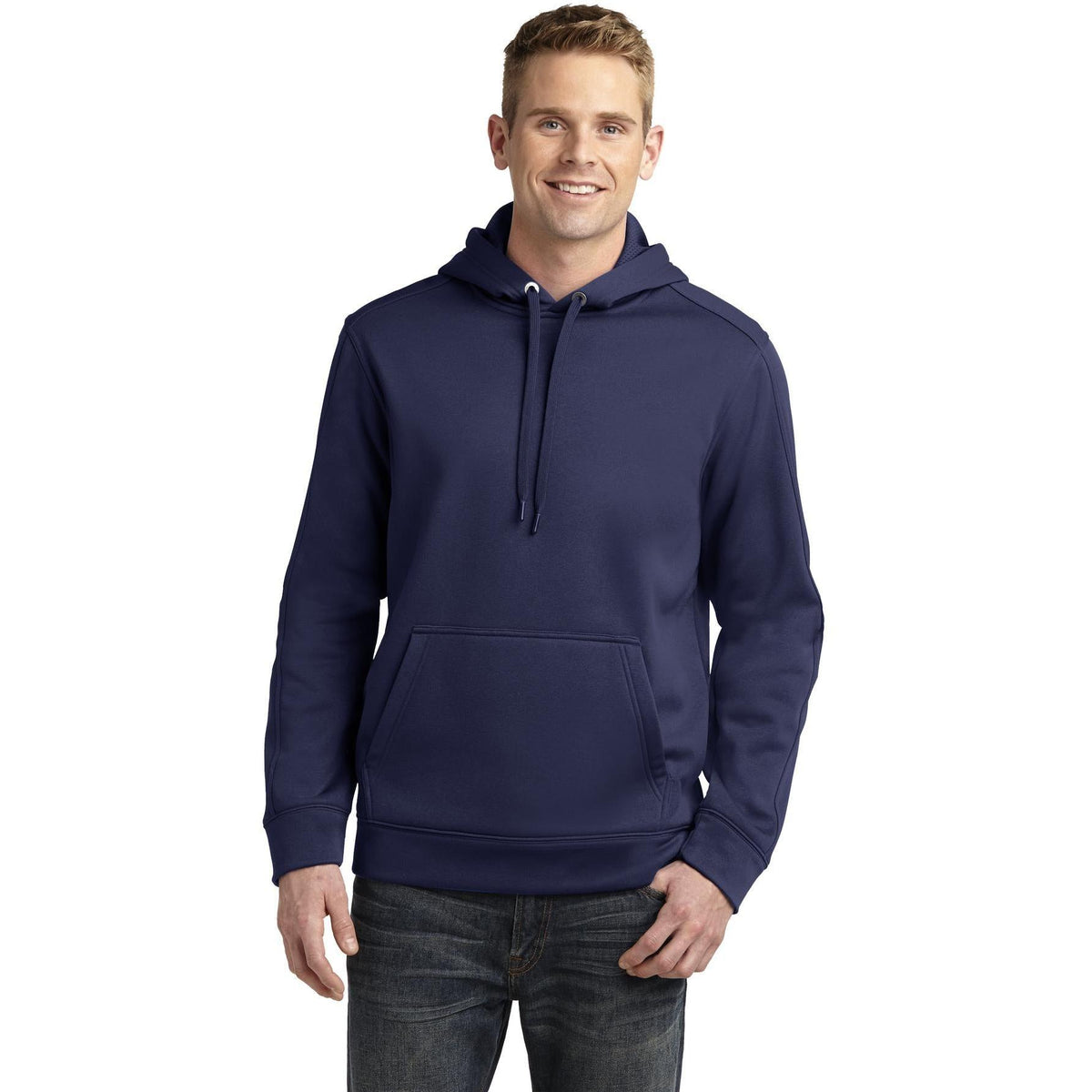 logo-left Sport-Tek Repel Hooded Pullover-Hoodies-Sport-Tek-True Navy-S-Thread Logic
