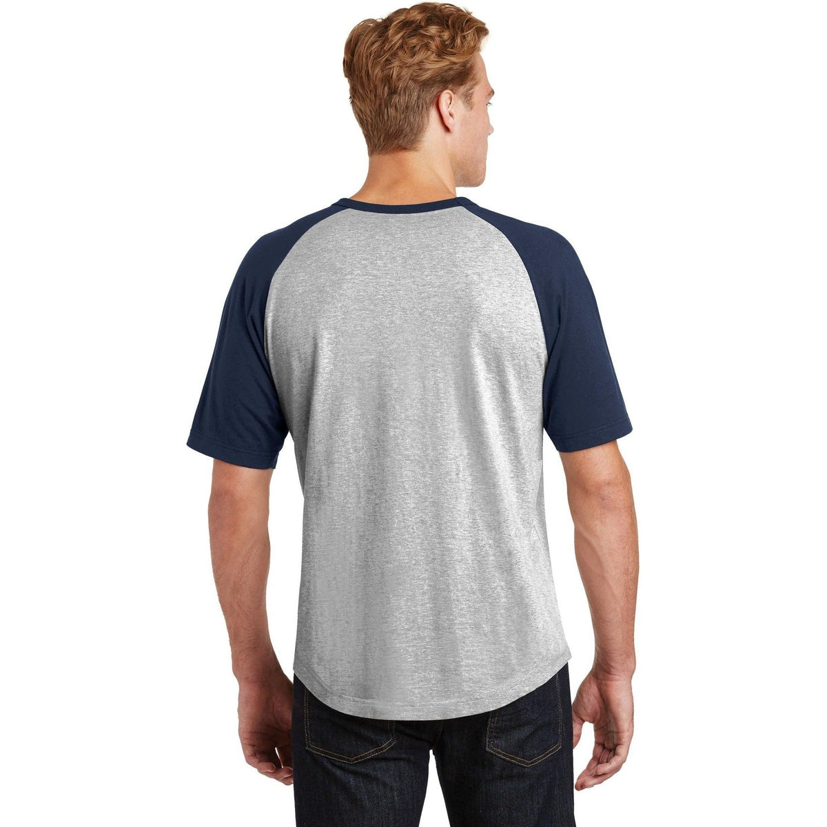no-logo Sport-Tek Short Sleeve Colorblock Raglan Jersey-Regular-Sport-Tek-Thread Logic