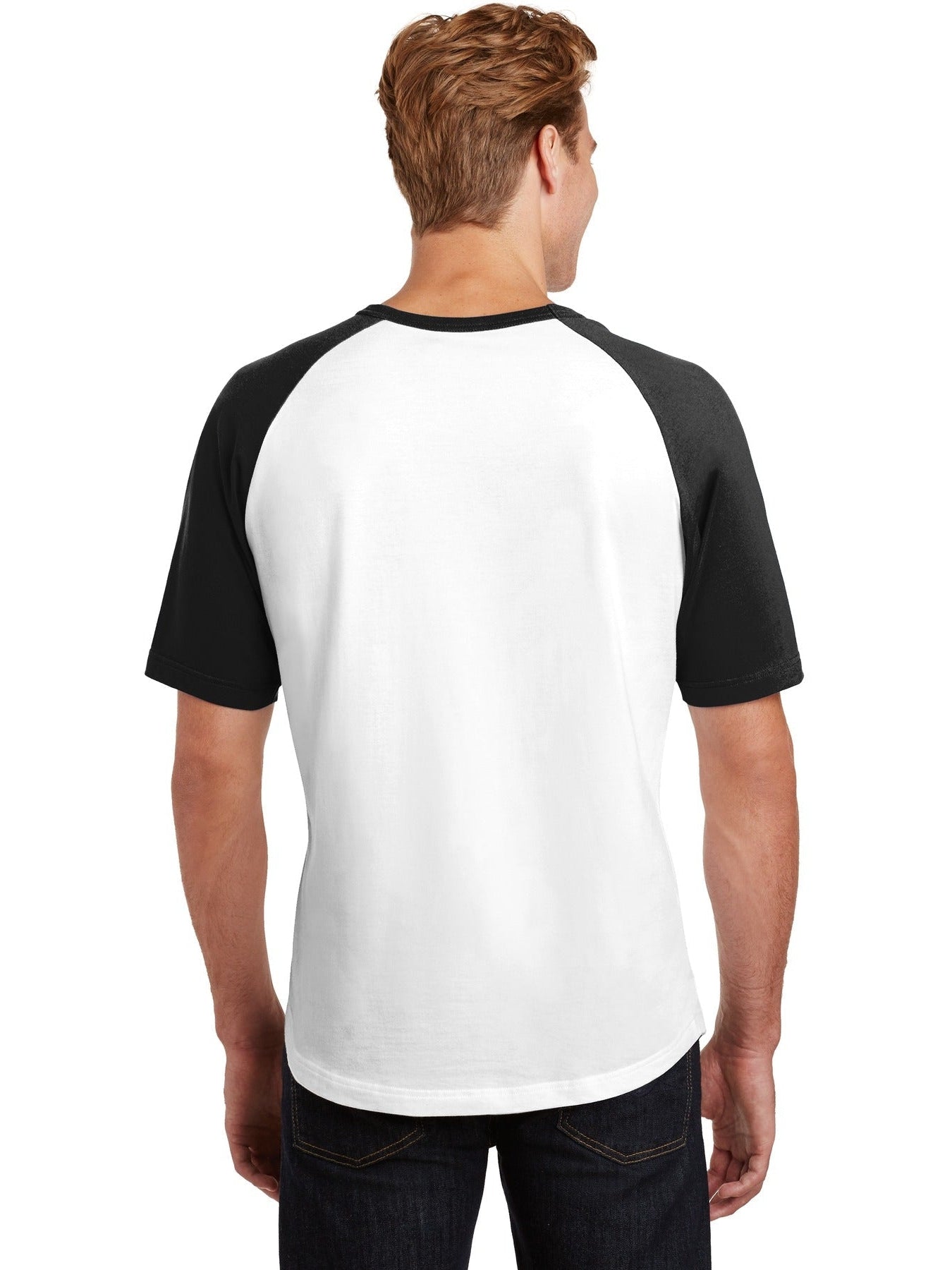no-logo Sport-Tek Short Sleeve Colorblock Raglan Jersey-Regular-Sport-Tek-Thread Logic