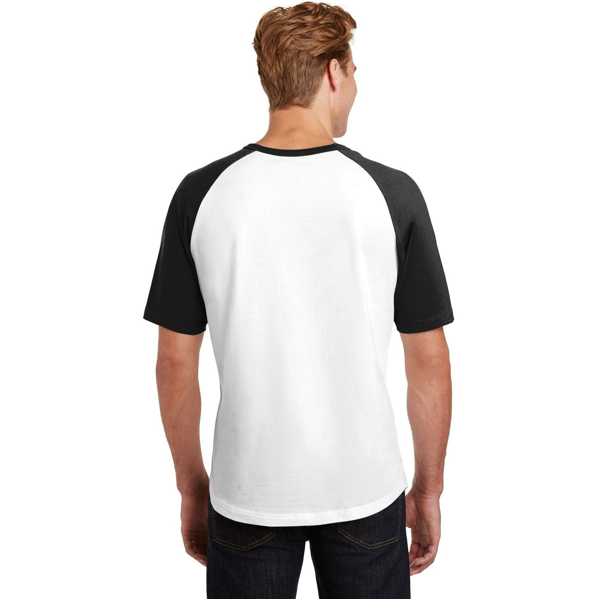 no-logo Sport-Tek Short Sleeve Colorblock Raglan Jersey-Regular-Sport-Tek-Thread Logic
