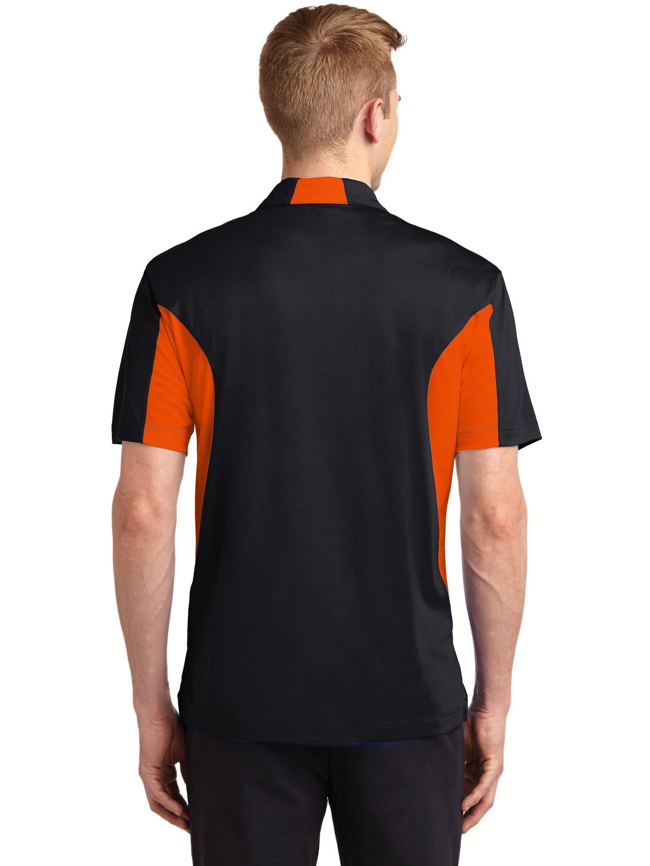no-logo Sport-Tek Side Blocked Micropique Polo Shirt-Regular-Sport-Tek-Thread Logic