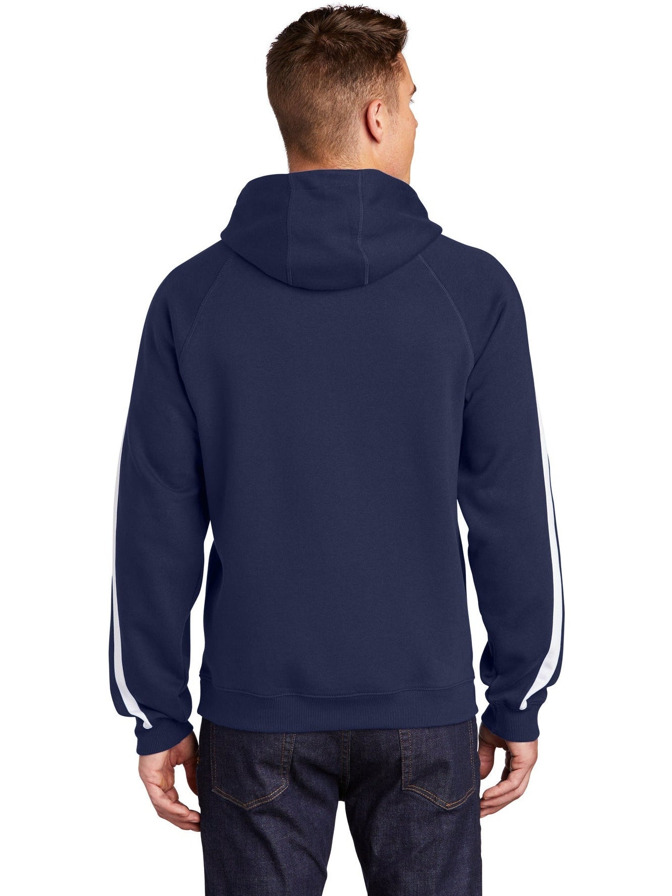 no-logo Sport-Tek Sleeve Stripe Pullover Hooded Sweatshirt-Active-Sport-Tek-Thread Logic