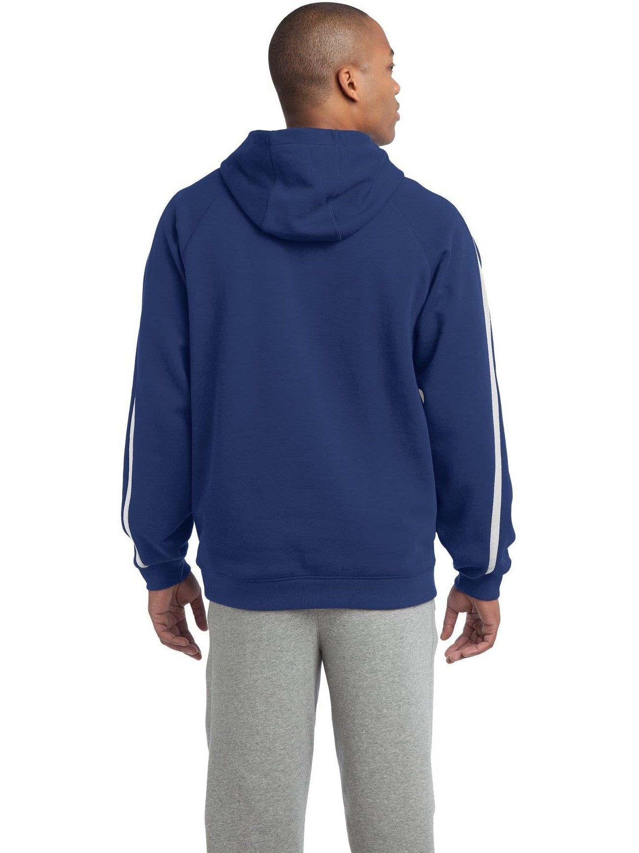 no-logo Sport-Tek Sleeve Stripe Pullover Hooded Sweatshirt-Active-Sport-Tek-Thread Logic