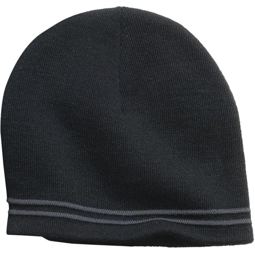 no-logo Sport-Tek Spectator Beanie-Headwear-Sport-Tek-Black/Iron Grey-OSFA-Thread Logic