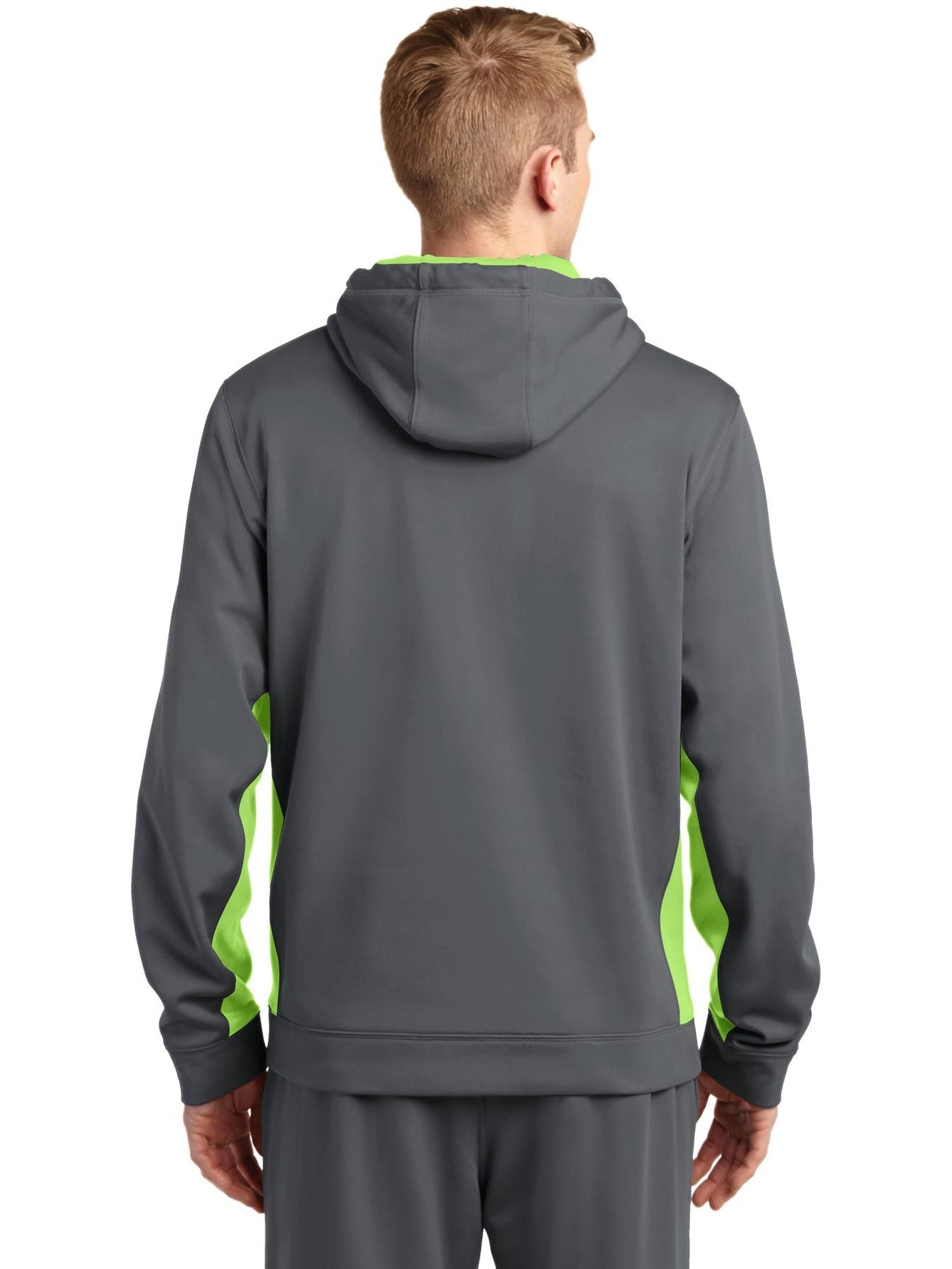 no-logo Sport-Tek Sport-Wick Fleece Colorblock Hooded Pullover-Regular-Sport-Tek-Thread Logic