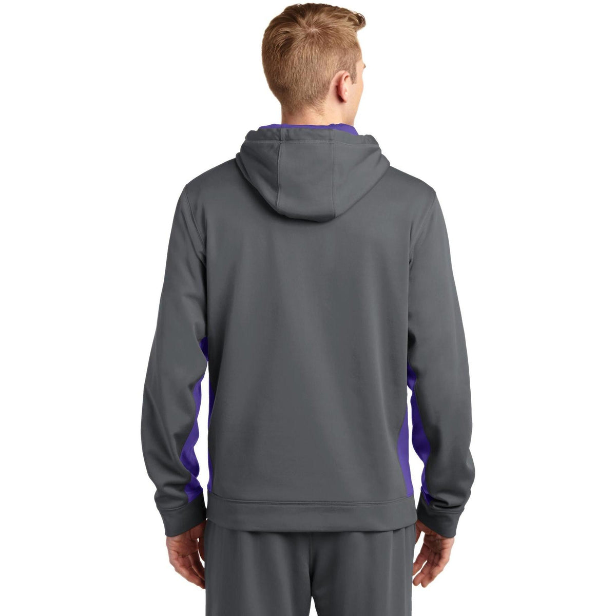 no-logo Sport-Tek Sport-Wick Fleece Colorblock Hooded Pullover-Hoodies-Sport-Tek-Thread Logic