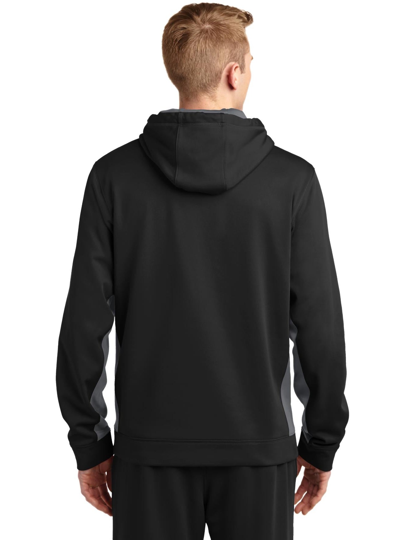 no-logo Sport-Tek Sport-Wick Fleece Colorblock Hooded Pullover-Regular-Sport-Tek-Thread Logic