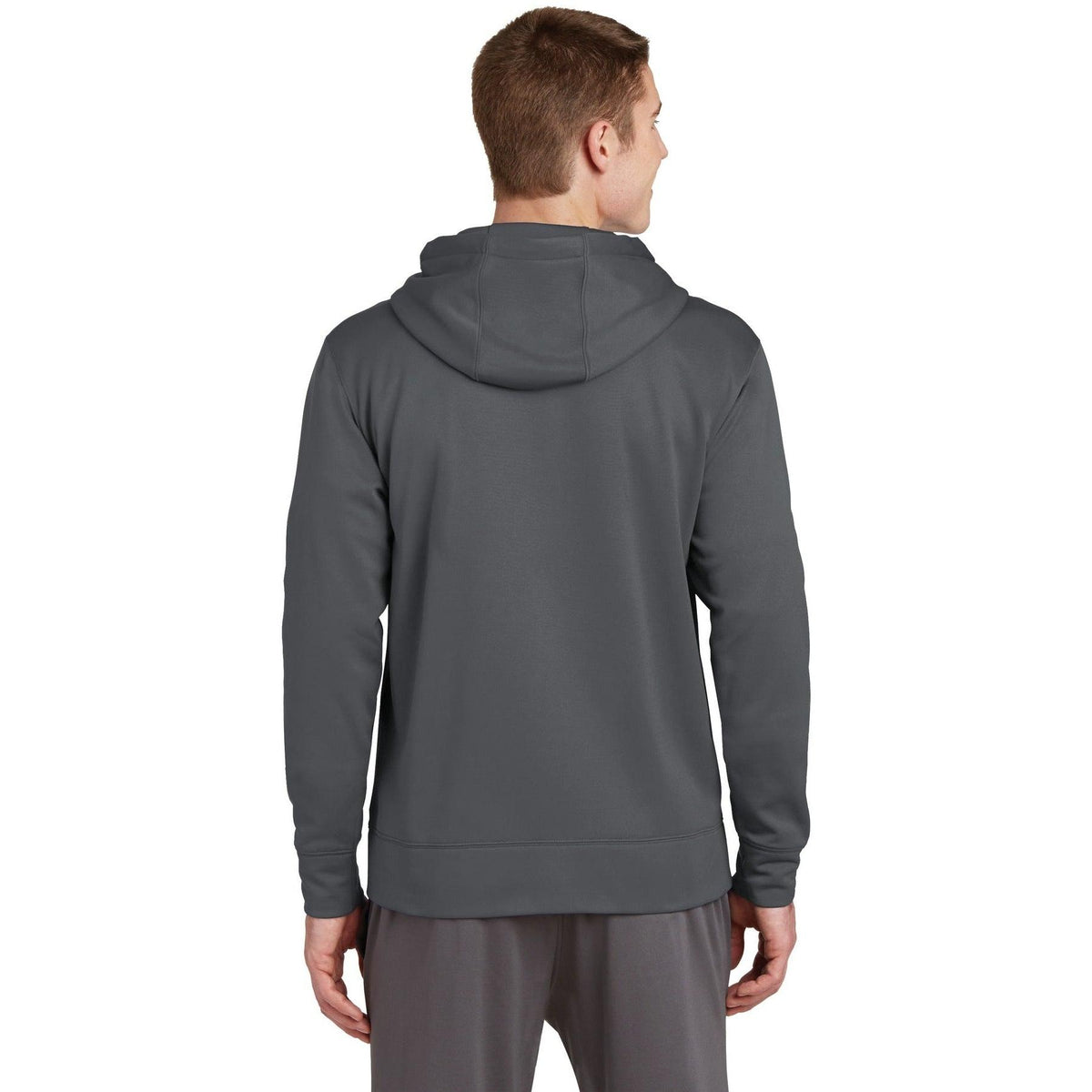 no-logo Sport-Tek Sport-Wick Fleece Full-Zip Hooded Jacket-Regular-Sport-Tek-Thread Logic