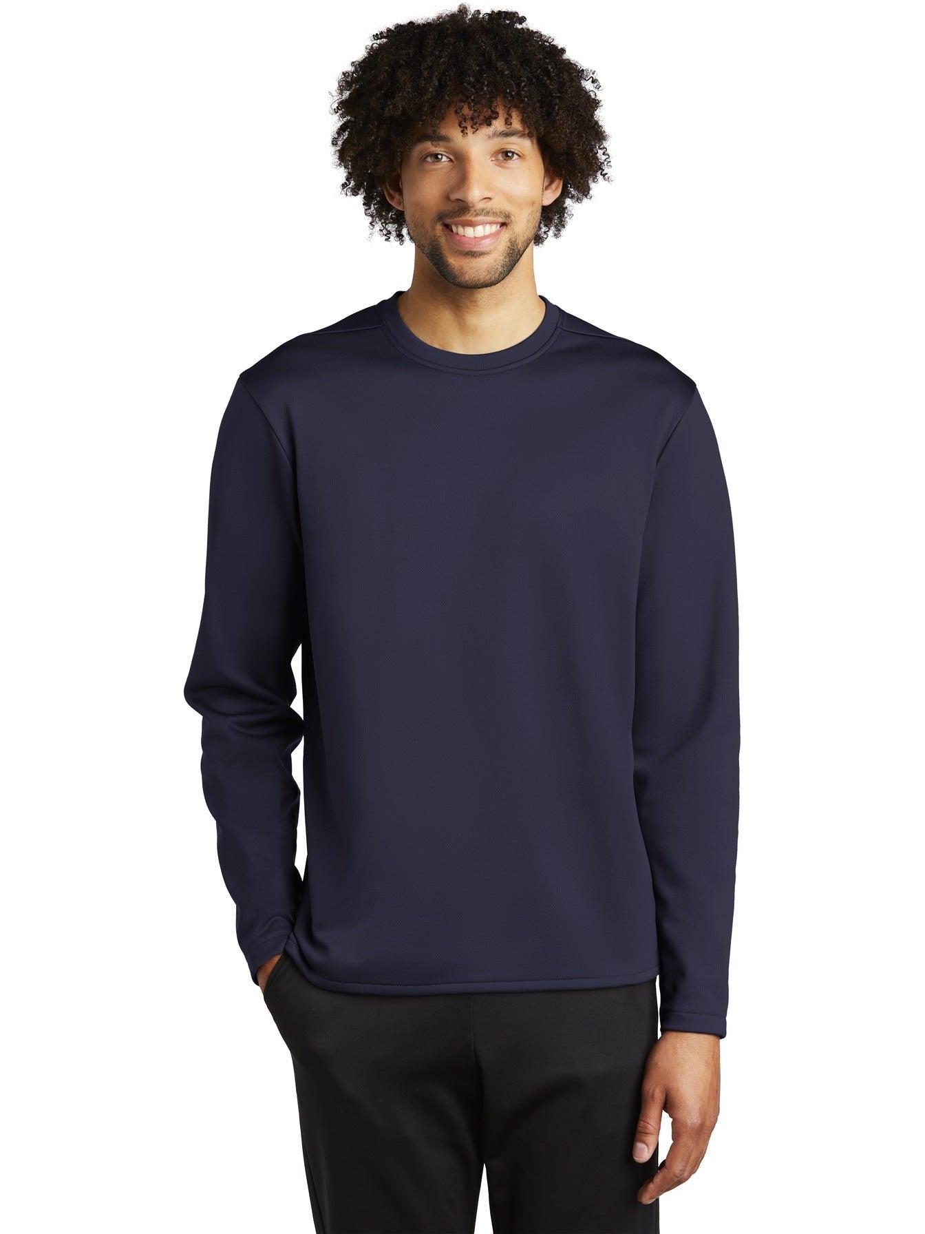 Sport-Tek Sport-Wick Fleece Pullover Crew-Regular-Sport-Tek-Navy-S-Thread Logic