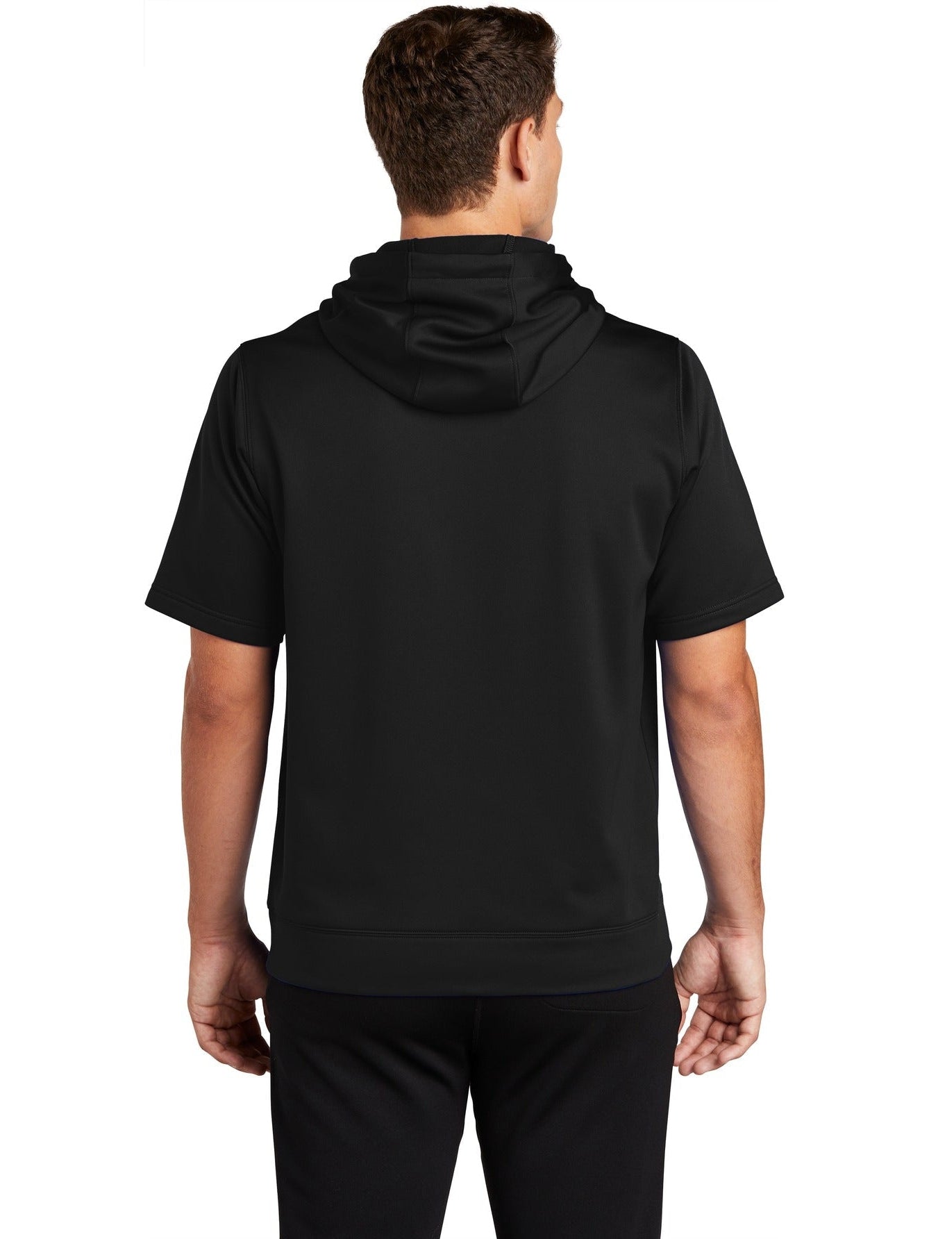 no-logo Sport-Tek Sport-Wick Fleece Short Sleeve Hooded Pullover-Regular-Sport-Tek-Thread Logic