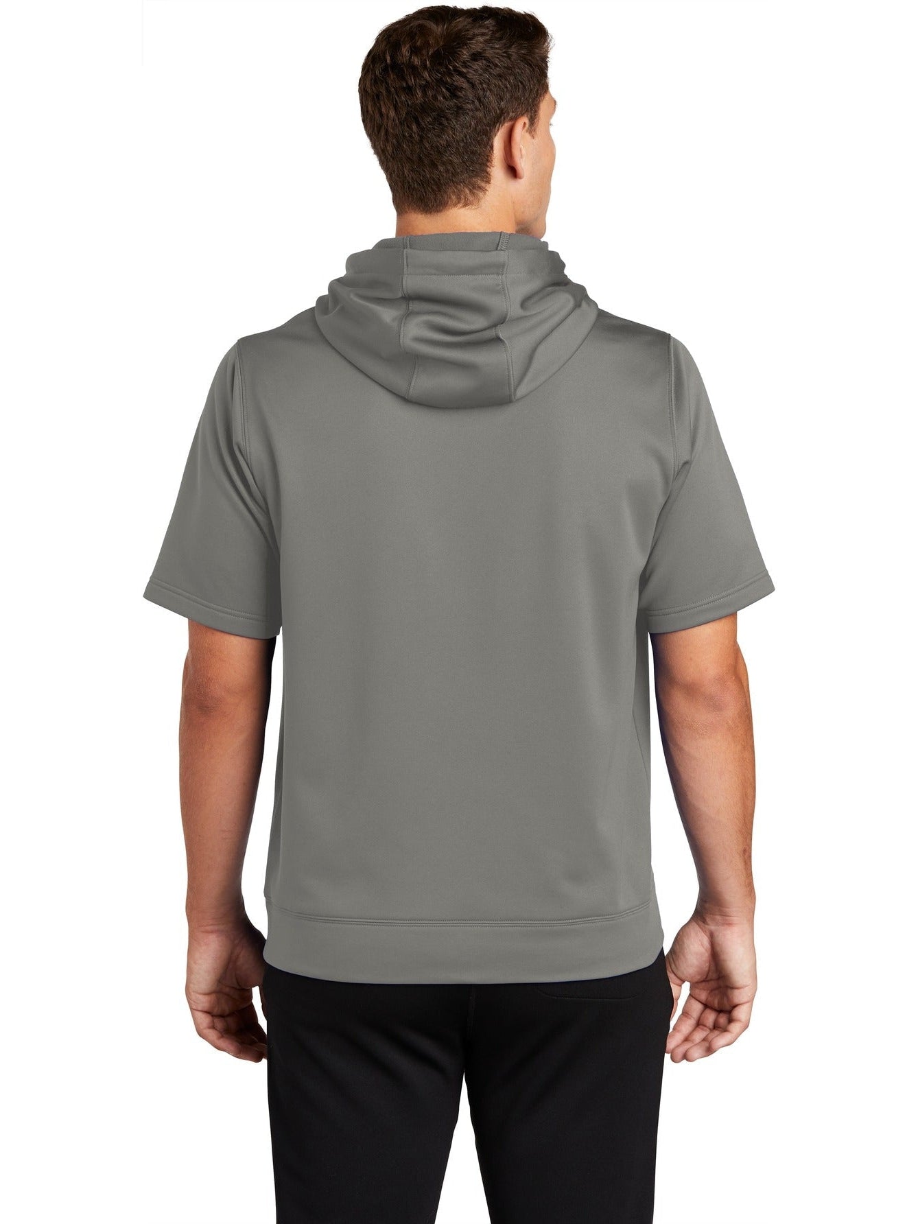 no-logo Sport-Tek Sport-Wick Fleece Short Sleeve Hooded Pullover-Regular-Sport-Tek-Thread Logic
