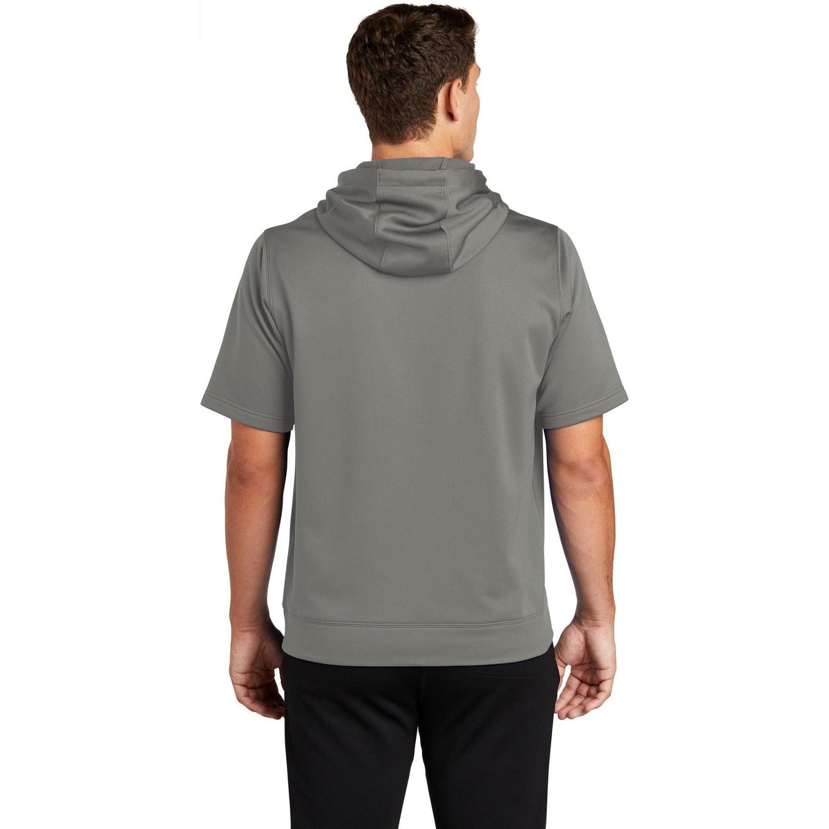 no-logo Sport-Tek Sport-Wick Fleece Short Sleeve Hooded Pullover-Regular-Sport-Tek-Thread Logic