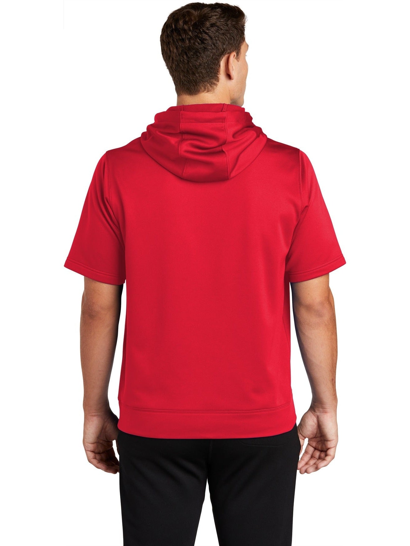 no-logo Sport-Tek Sport-Wick Fleece Short Sleeve Hooded Pullover-Regular-Sport-Tek-Thread Logic
