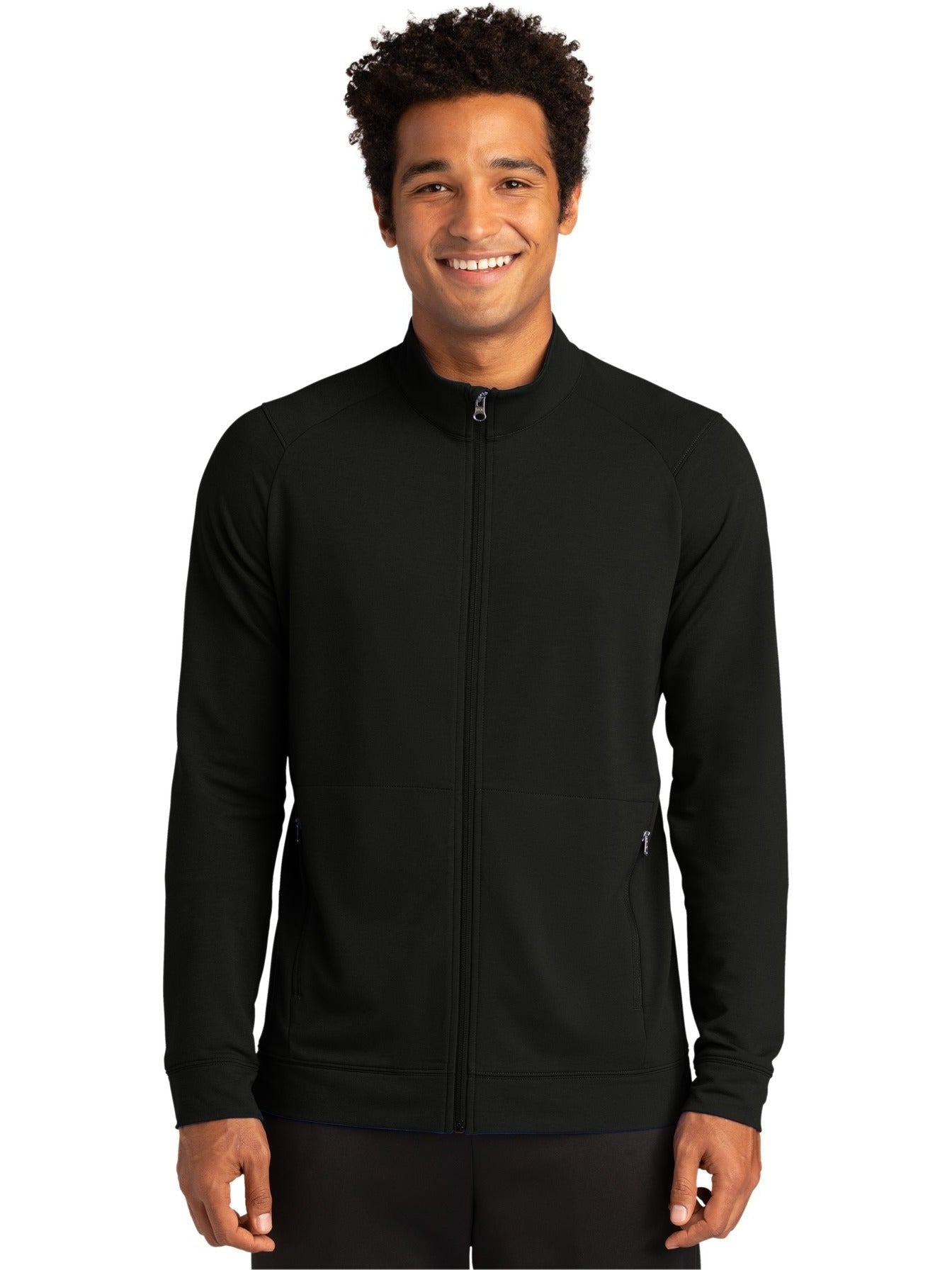 Sport-Tek Sport-Wick Flex Fleece Full-Zip-Regular-Sport-Tek-Black-S-Thread Logic