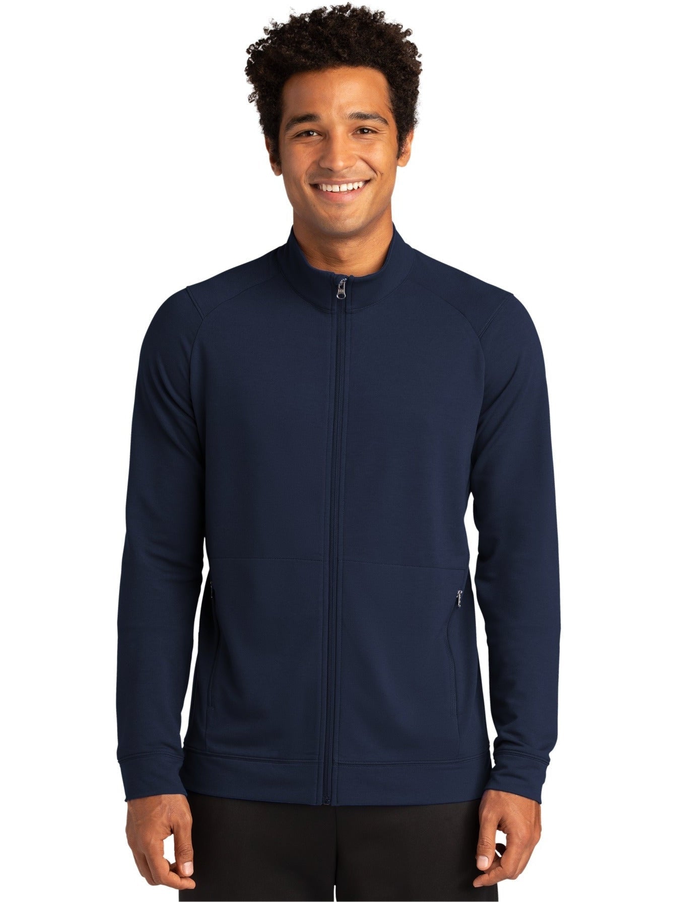 Sport-Tek Sport-Wick Flex Fleece Full-Zip-Regular-Sport-Tek-True Navy-S-Thread Logic