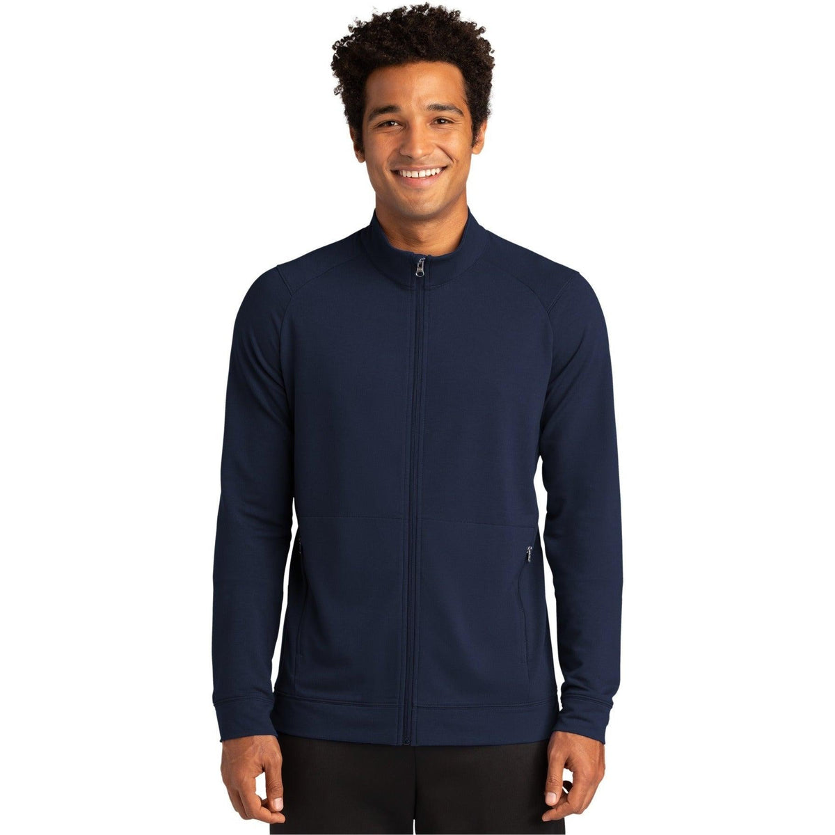 no-logo Sport-Tek Sport-Wick Flex Fleece Full-Zip-Regular-Sport-Tek-True Navy-S-Thread Logic