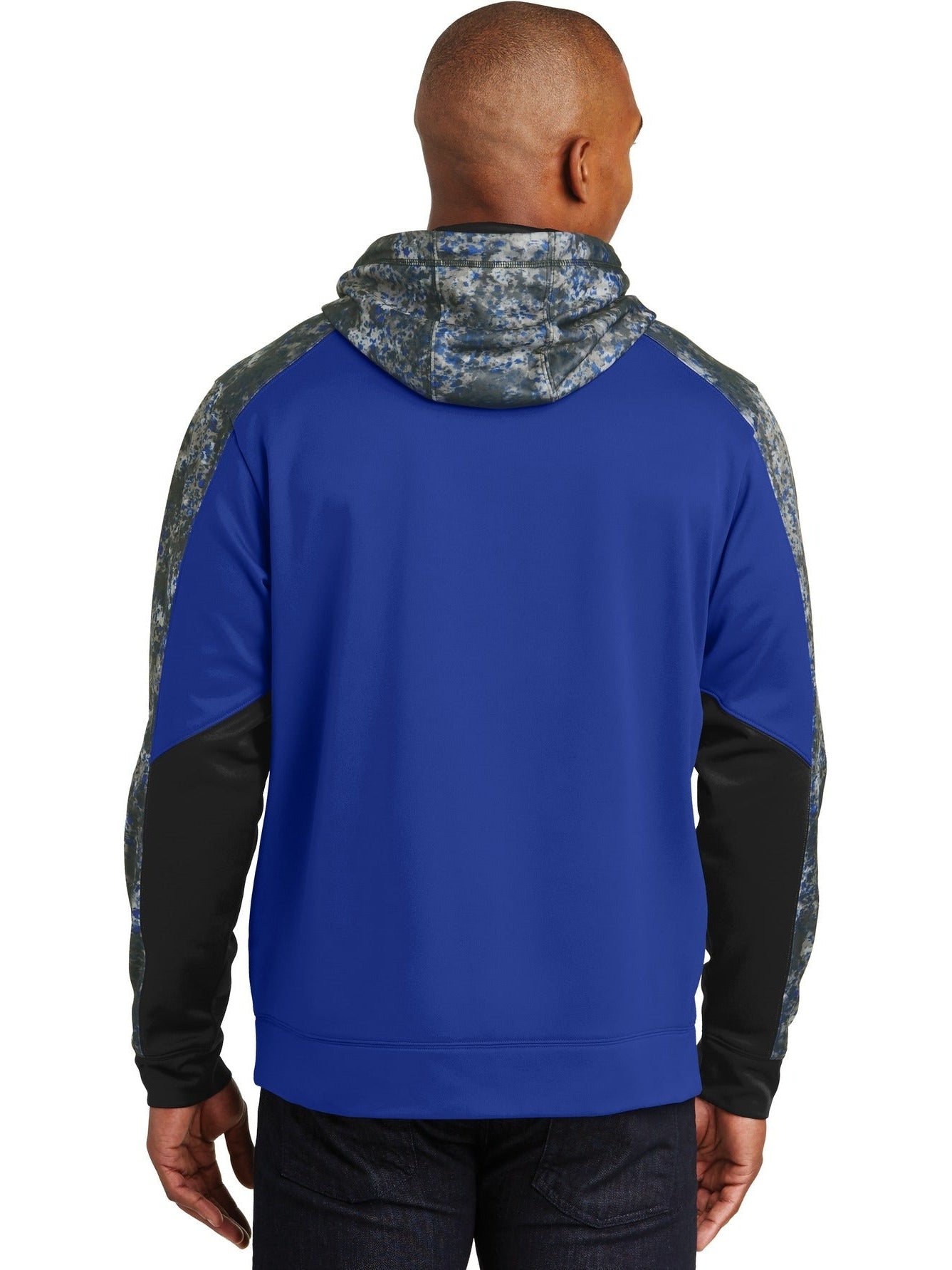 no-logo Sport-Tek Sport-Wick Mineral Freeze Fleece Colorblock Hooded Pullover-Regular-Sport-Tek-Thread Logic