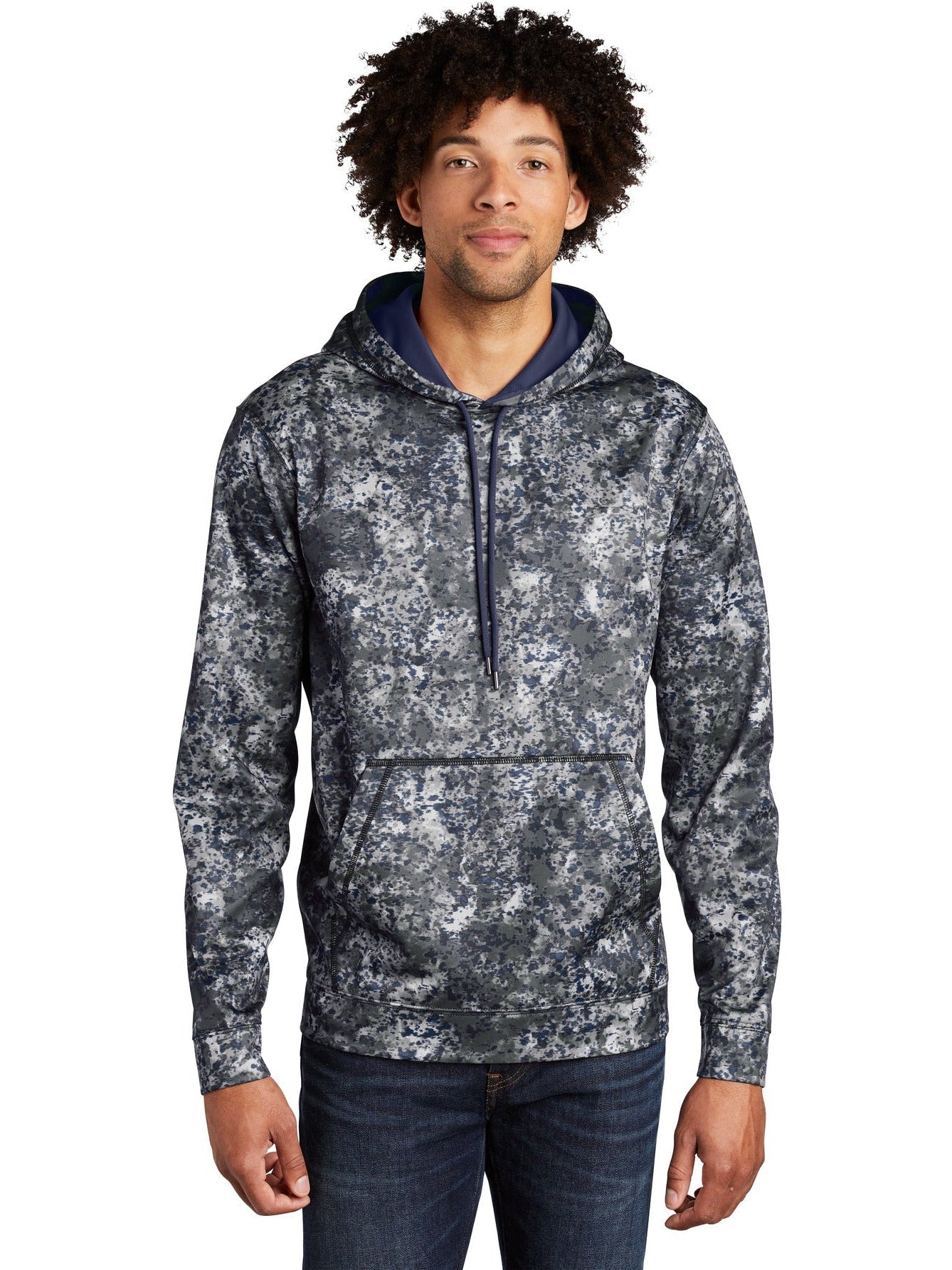 Sport-Tek Sport-Wick Mineral Freeze Fleece Hooded Pullover-Regular-Sport-Tek-True Navy-S-Thread Logic
