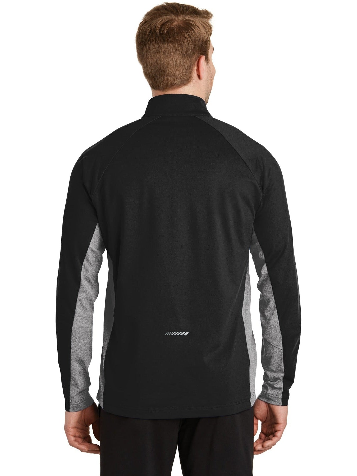 no-logo Sport-Tek Sport-Wick Stretch Contrast 1/2-Zip Pullover-Regular-Sport-Tek-Thread Logic