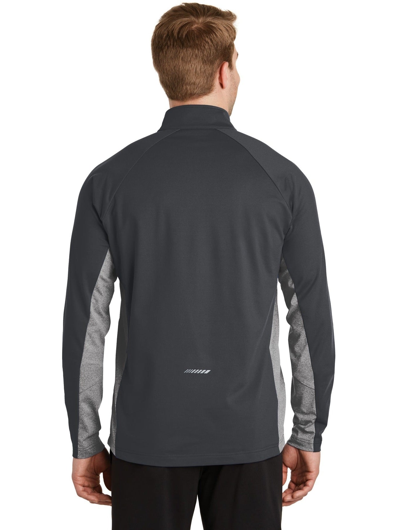 no-logo Sport-Tek Sport-Wick Stretch Contrast 1/2-Zip Pullover-Regular-Sport-Tek-Thread Logic