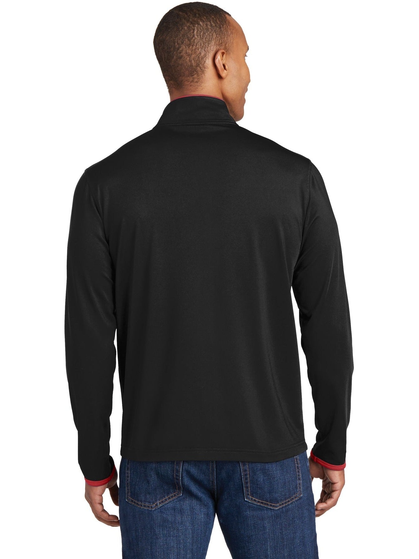 no-logo Sport-Tek Sport-Wick Stretch Contrast Full-Zip Jacket-Regular-Sport-Tek-Thread Logic