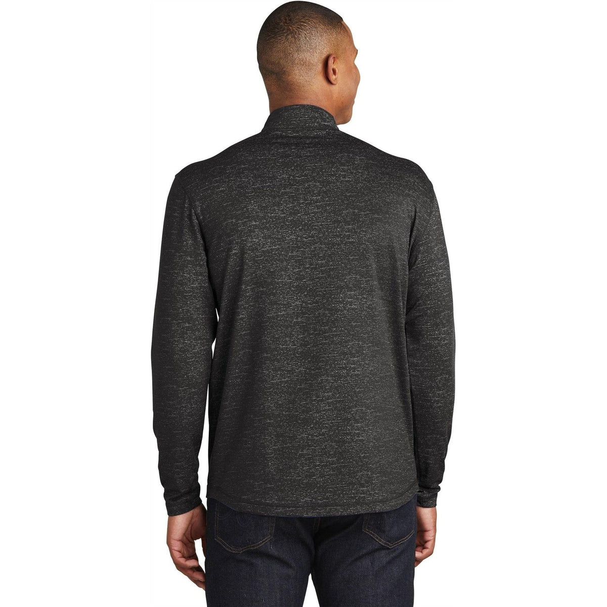 no-logo Sport-Tek Sport-Wick Stretch Reflective Heather 1/2-Zip Pullover-Regular-Sport-Tek-Thread Logic