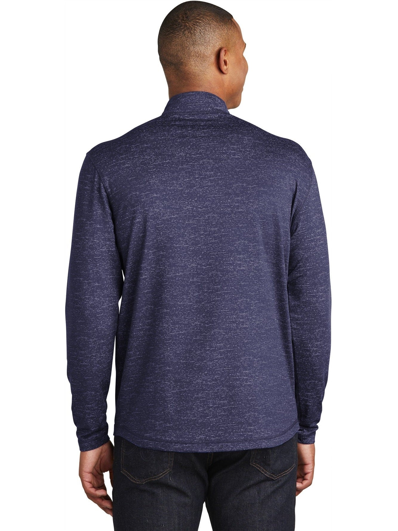 no-logo Sport-Tek Sport-Wick Stretch Reflective Heather 1/2-Zip Pullover-Regular-Sport-Tek-Thread Logic