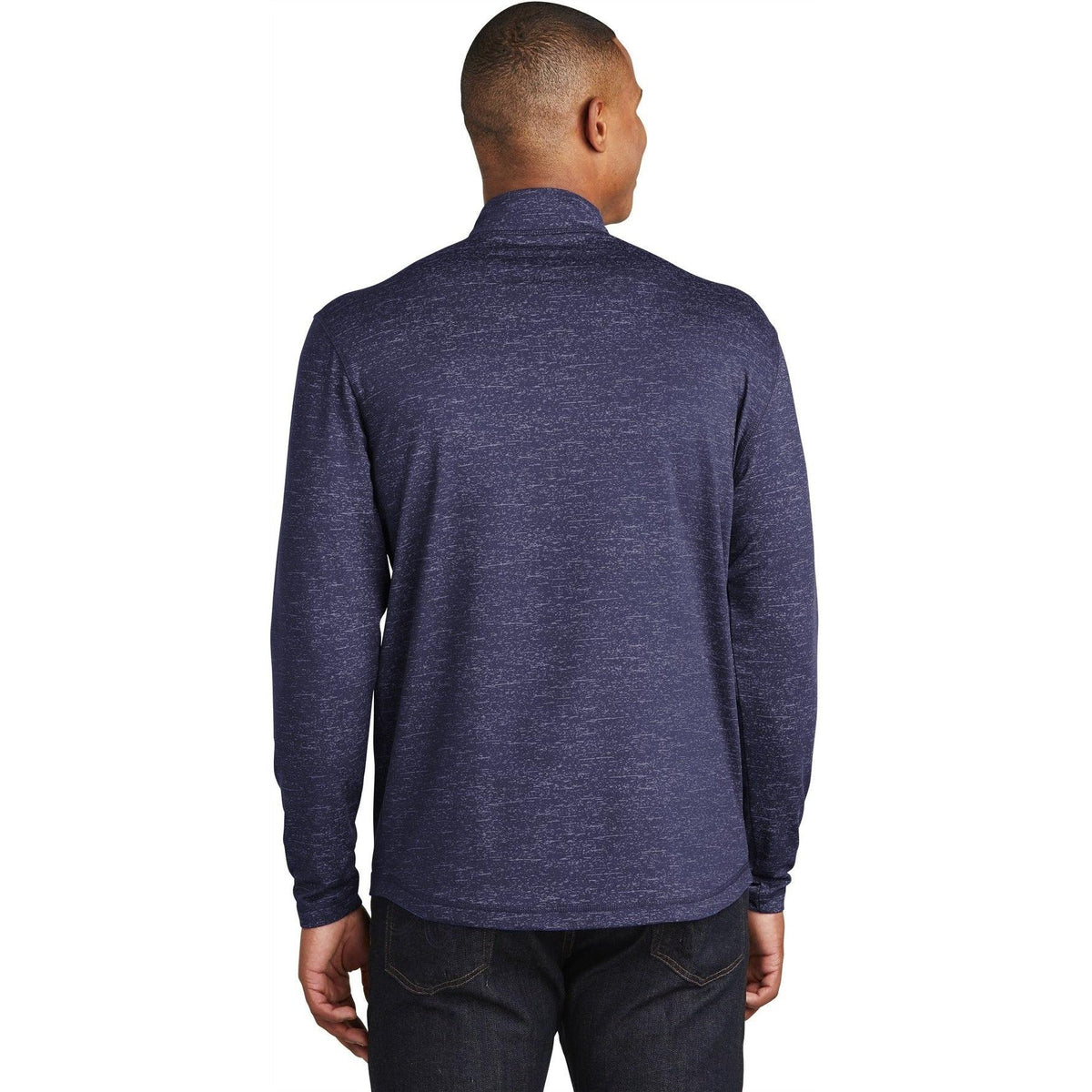 no-logo Sport-Tek Sport-Wick Stretch Reflective Heather 1/2-Zip Pullover-Regular-Sport-Tek-Thread Logic