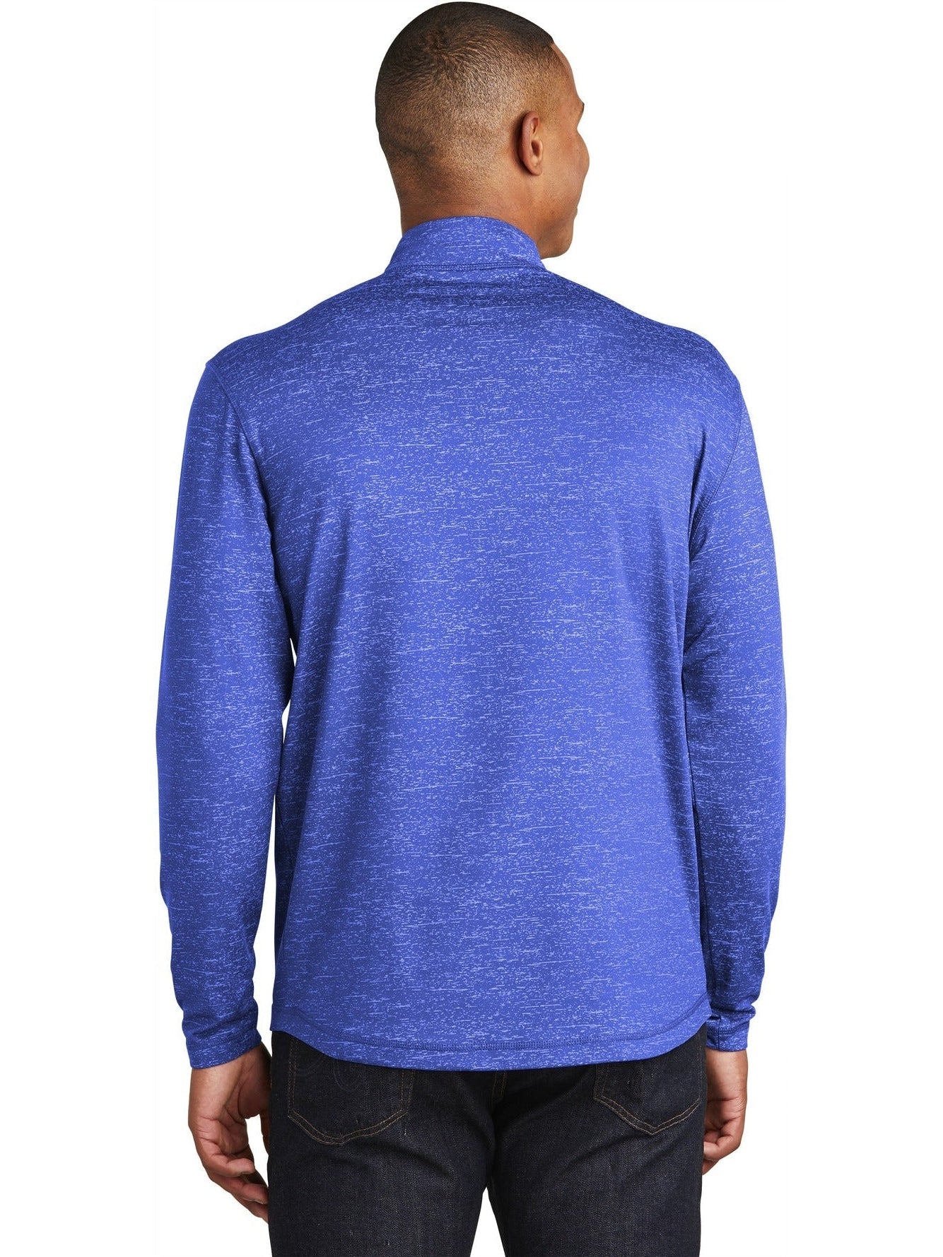 no-logo Sport-Tek Sport-Wick Stretch Reflective Heather 1/2-Zip Pullover-Regular-Sport-Tek-Thread Logic