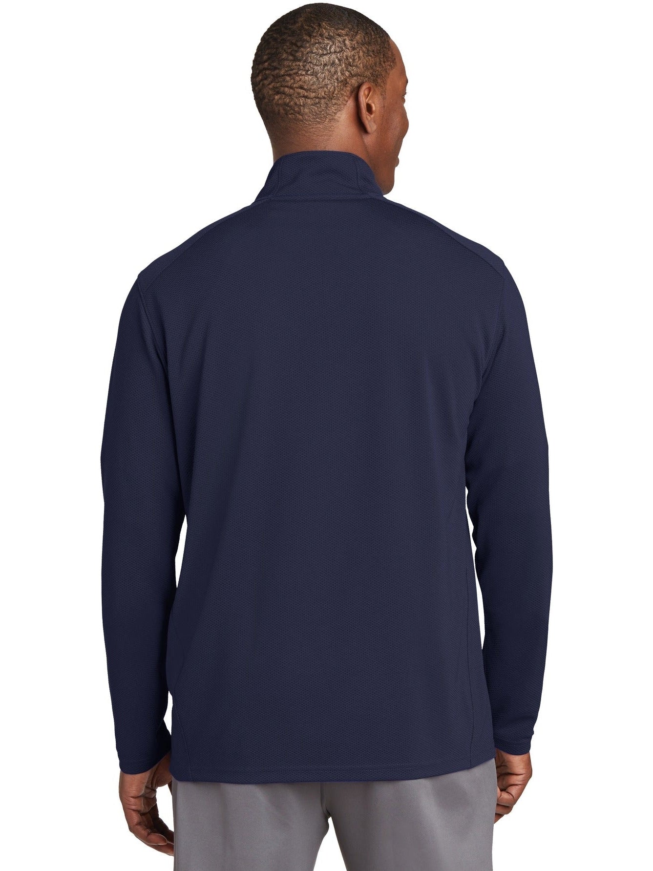 no-logo Sport-Tek Sport-Wick Textured 1/4-Zip Pullover-Regular-Sport-Tek-Thread Logic