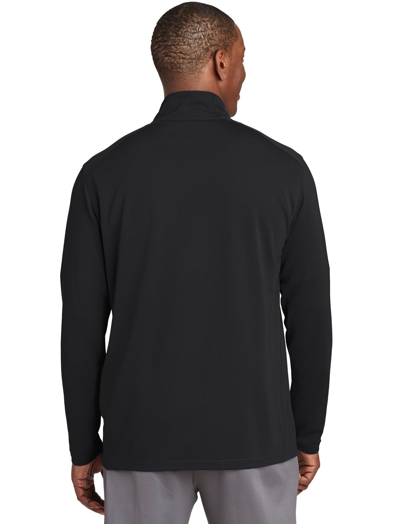 no-logo Sport-Tek Sport-Wick Textured 1/4-Zip Pullover-Regular-Sport-Tek-Thread Logic