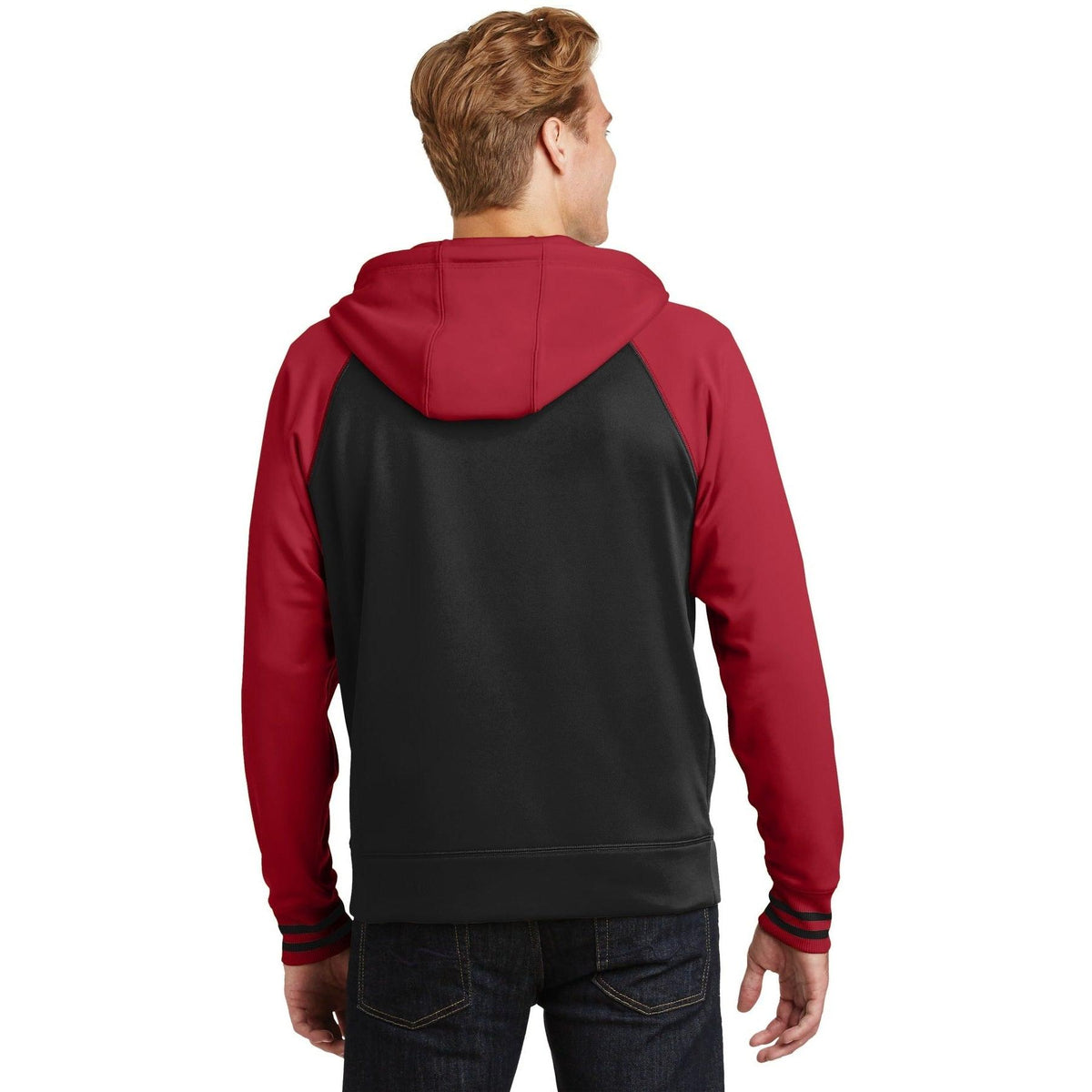 no-logo Sport-Tek Sport-Wick Varsity Fleece Full-Zip Hooded Jacket-Regular-Sport-Tek-Thread Logic