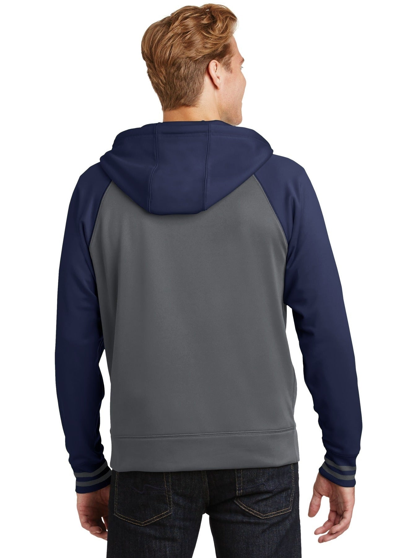 no-logo Sport-Tek Sport-Wick Varsity Fleece Full-Zip Hooded Jacket-Regular-Sport-Tek-Thread Logic