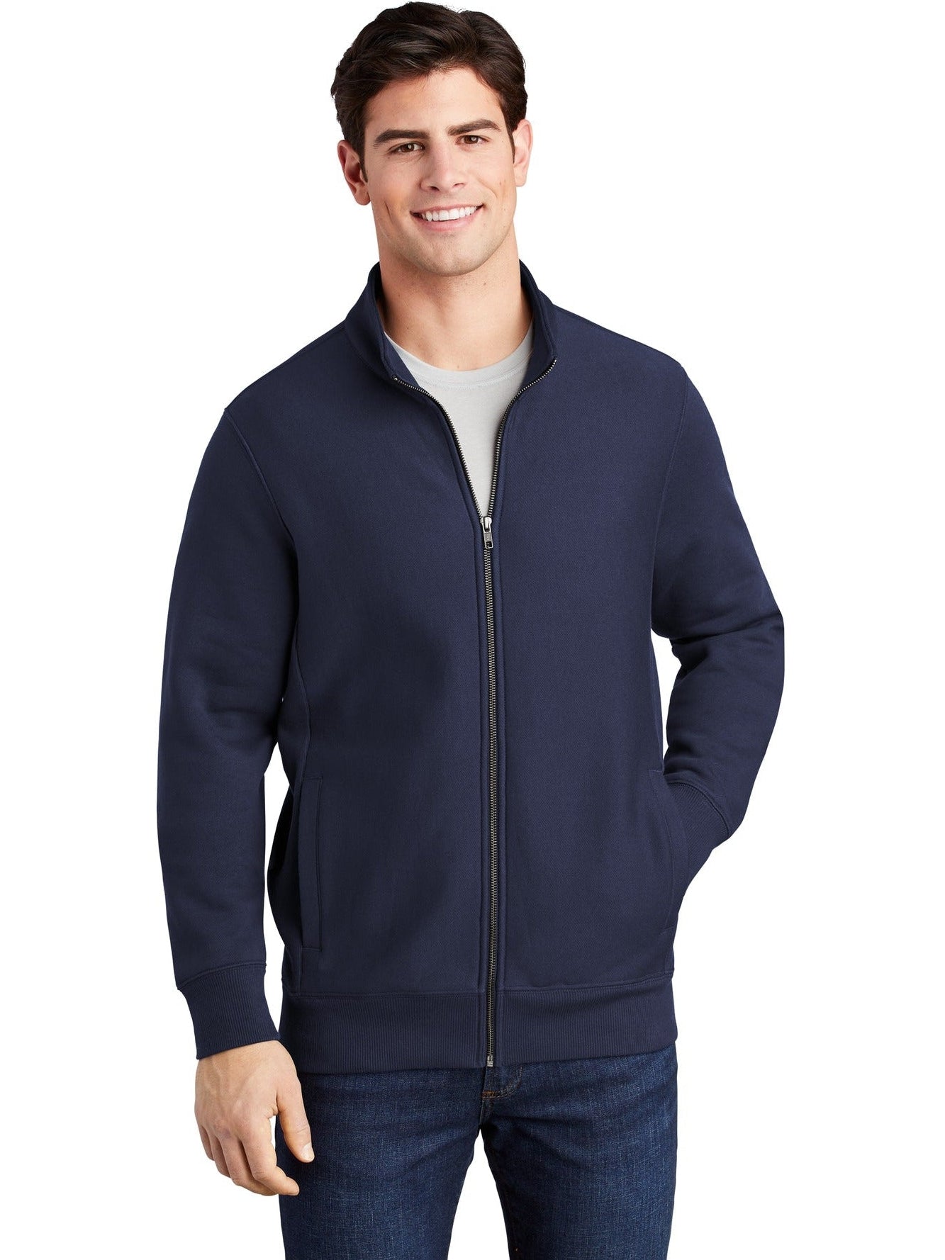 Sport-Tek Super Heavyweight Full-Zip Sweatshirt-Regular-Sport-Tek-True Navy-S-Thread Logic