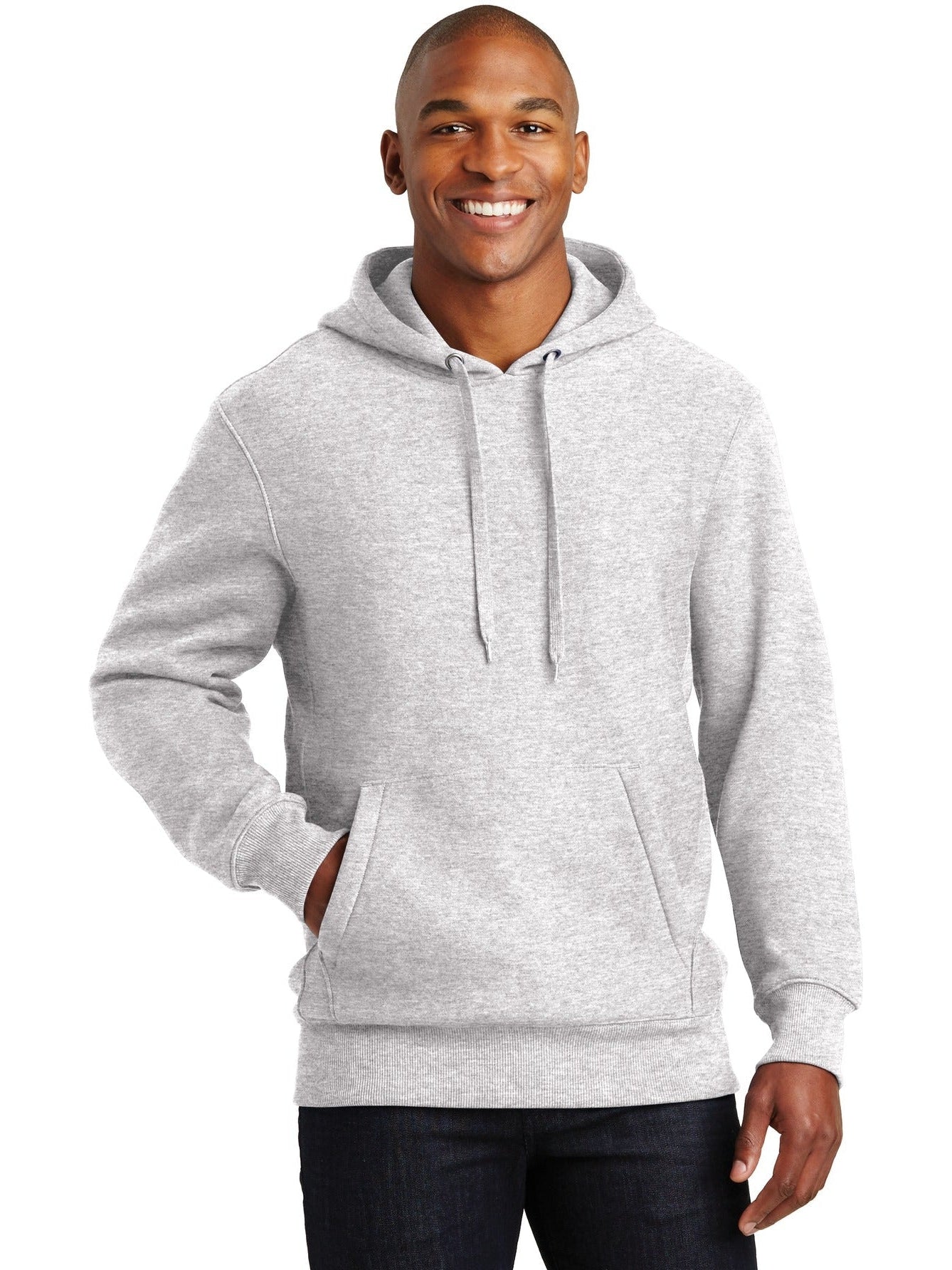 Sport-Tek Super Heavyweight Hooded Sweatshirt-Regular-Sport-Tek-Athletic Heather-S-Thread Logic