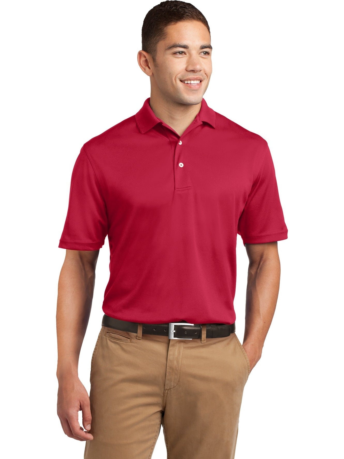 Sport-Tek Tall Dri-Mesh Polo-Regular-Sport-Tek-Red-LT-Thread Logic