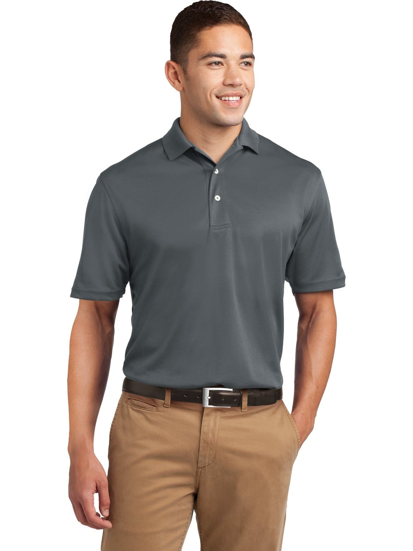 Sport-Tek Tall Dri-Mesh Polo-Regular-Sport-Tek-Steel-LT-Thread Logic