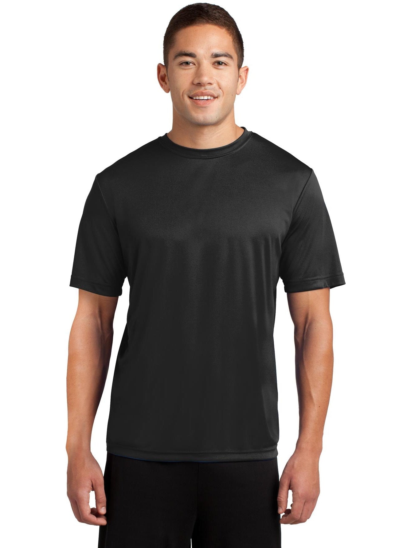 Sport-Tek Tall PosiCharge Competitor Tee-Regular-Sport-Tek-Black-LT-Thread Logic
