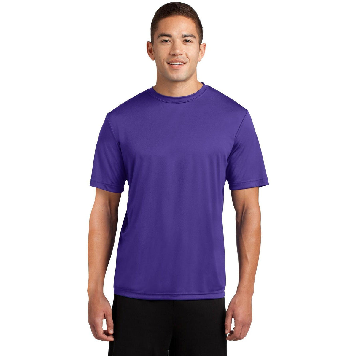no-logo Sport-Tek Tall PosiCharge Competitor Tee-Polos-Sport-Tek-Purple-LT-Thread Logic