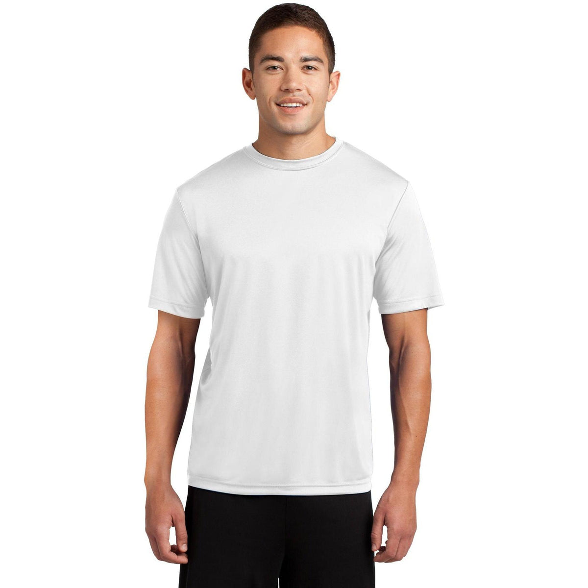 no-logo Sport-Tek Tall PosiCharge Competitor Tee-Polos-Sport-Tek-White-LT-Thread Logic